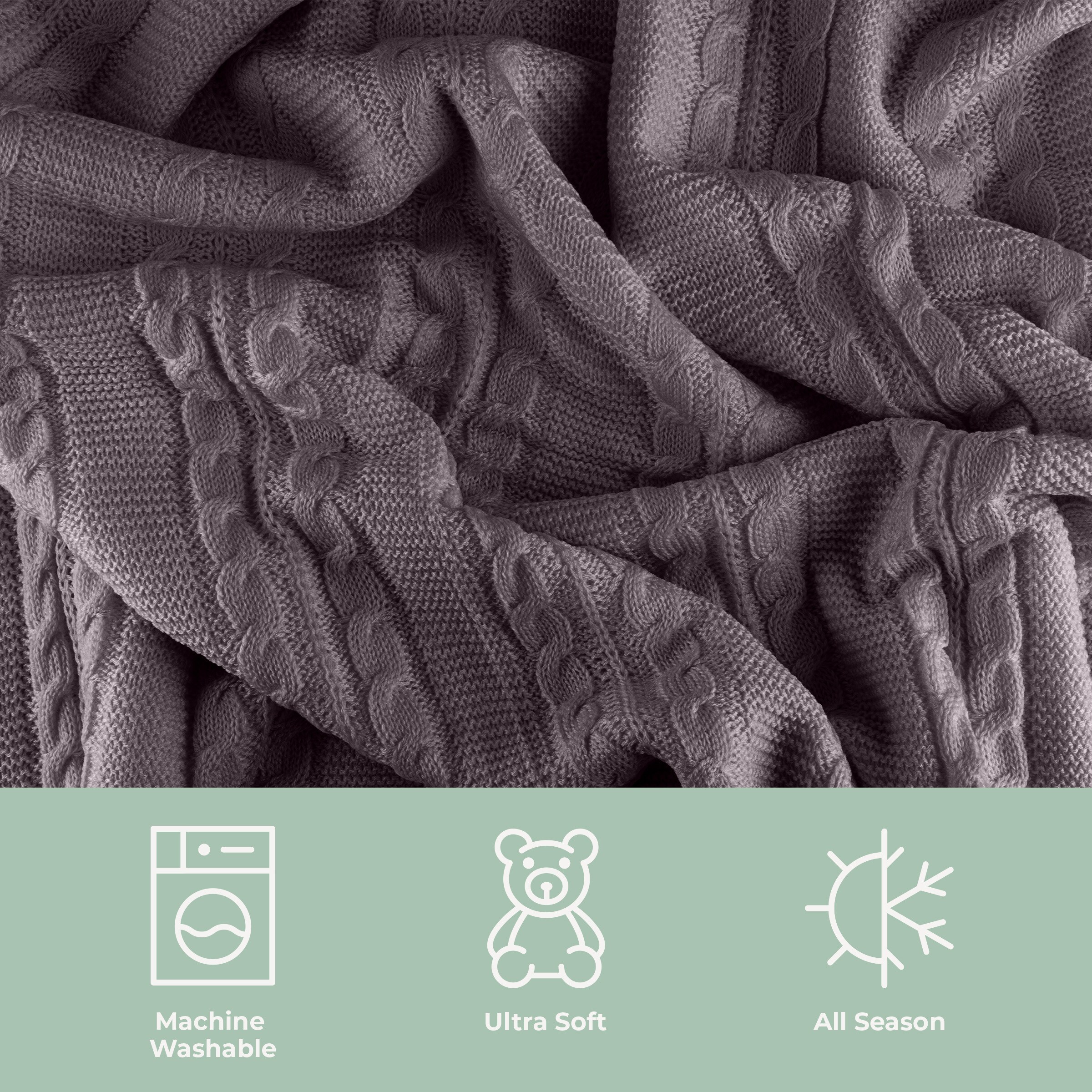 Lavish Home 66-THROW80-C Blankets-And-Throws - View #3