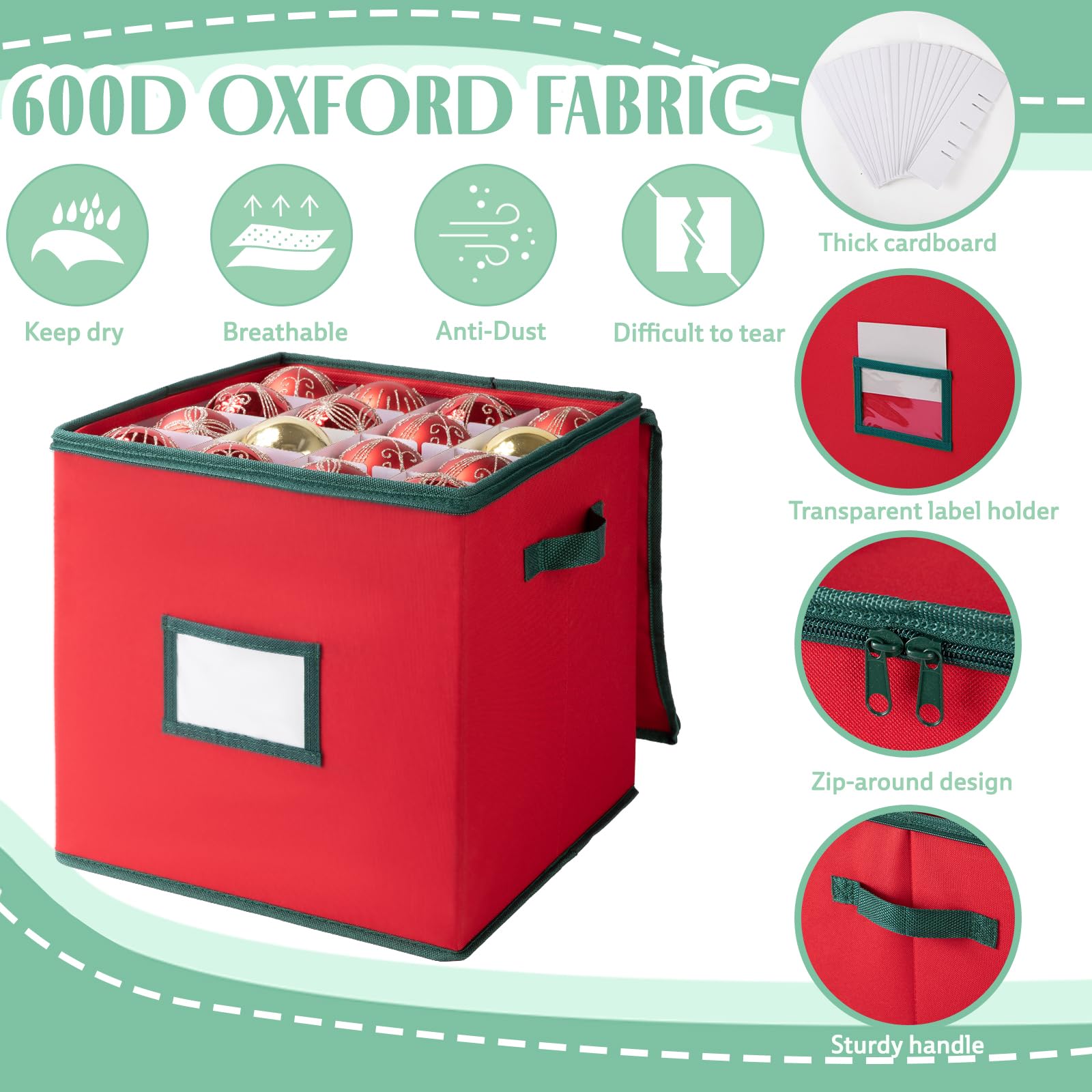 Aoibox LAB1217S09 Ornament-Storage - View #4