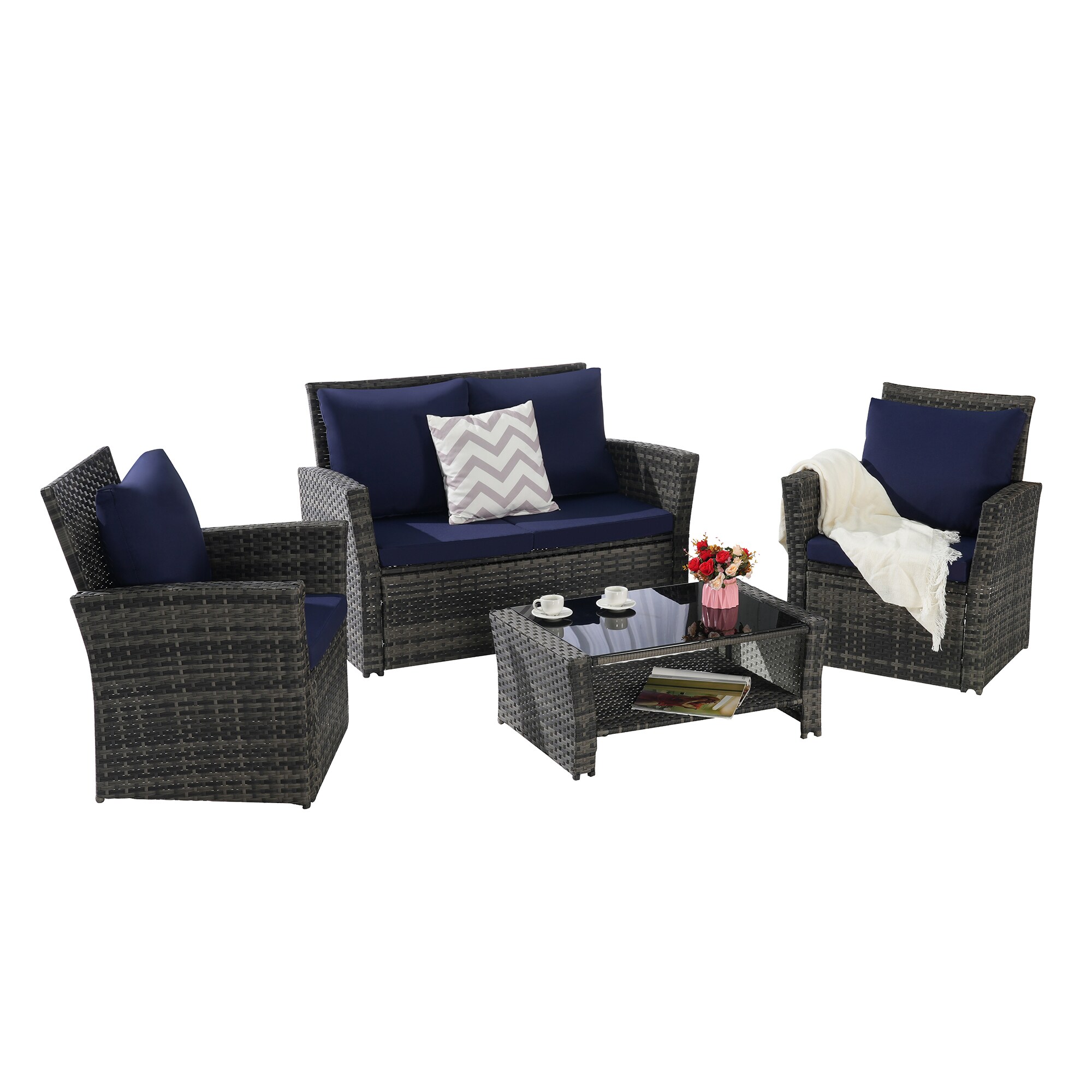 SINOFURN SYB670027NY Patio-Conversation-Sets - View #3