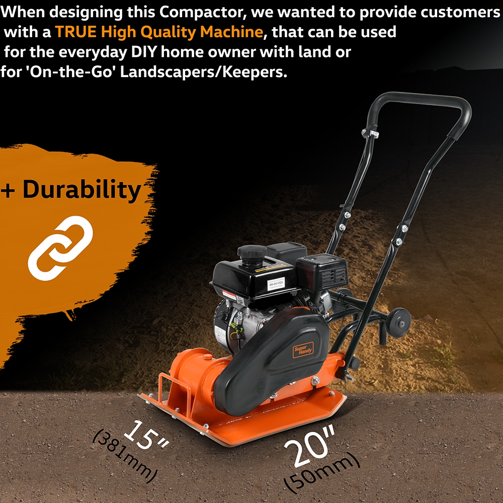 SuperHandy 7-HP 15-in x 20-in Plate Compactor in the Plate Compactors ...