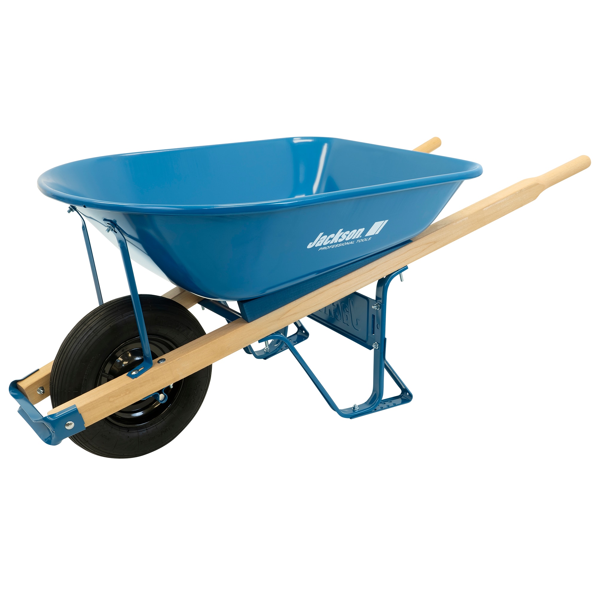 Jackson 5-cu ft 1 Wheel Steel Push Wheelbarrow Flat-Free Tire M5T22BB Sansujyuku sansujyuku.com