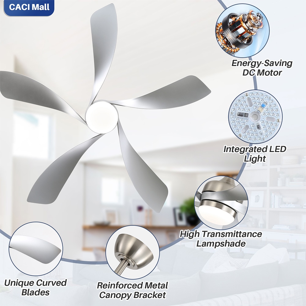 Sofucor LW-52K096-SN-SL-60-W Ceiling-Fans - View #5