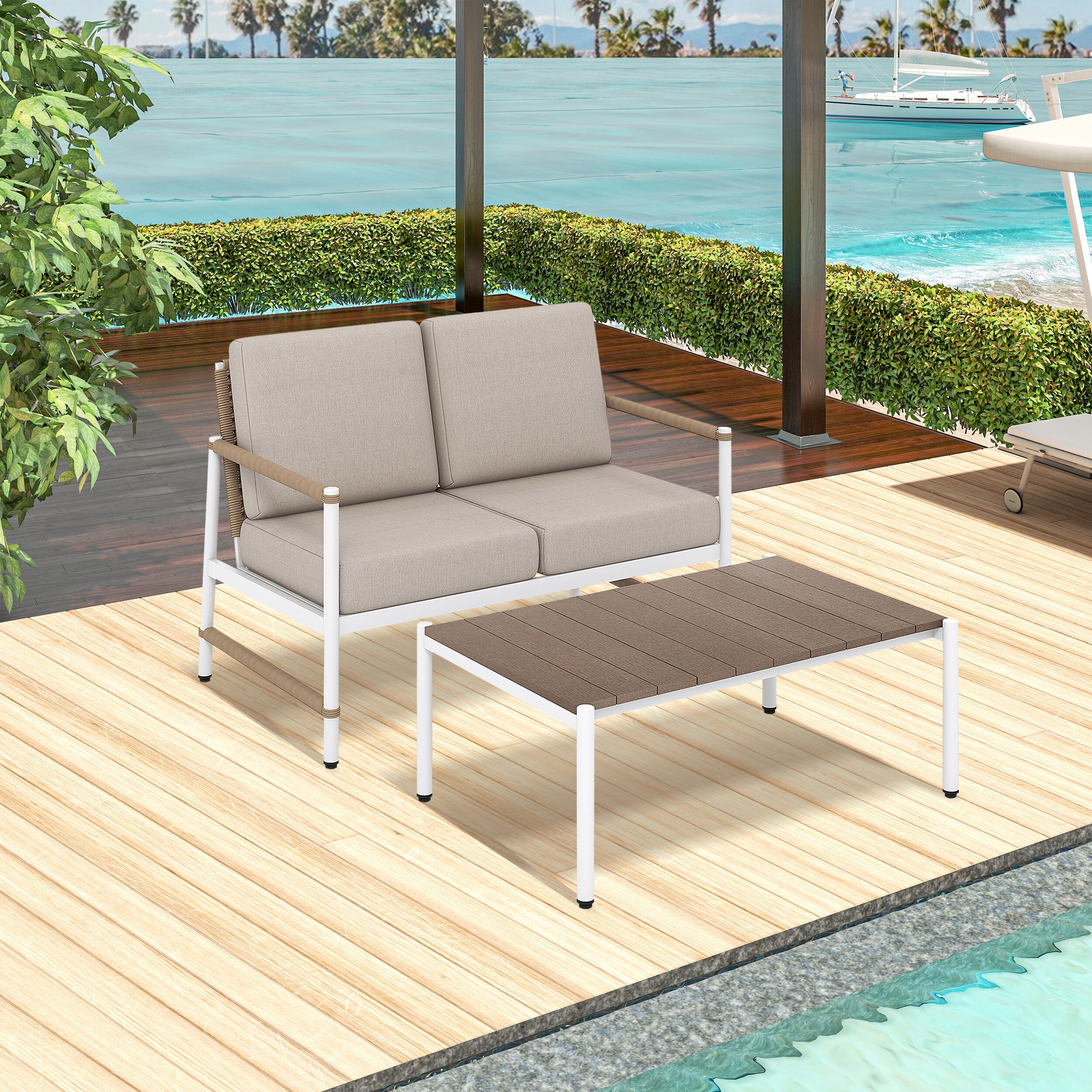 LIVIZA TDS11964GR-22 Patio-Conversation-Sets - View #3