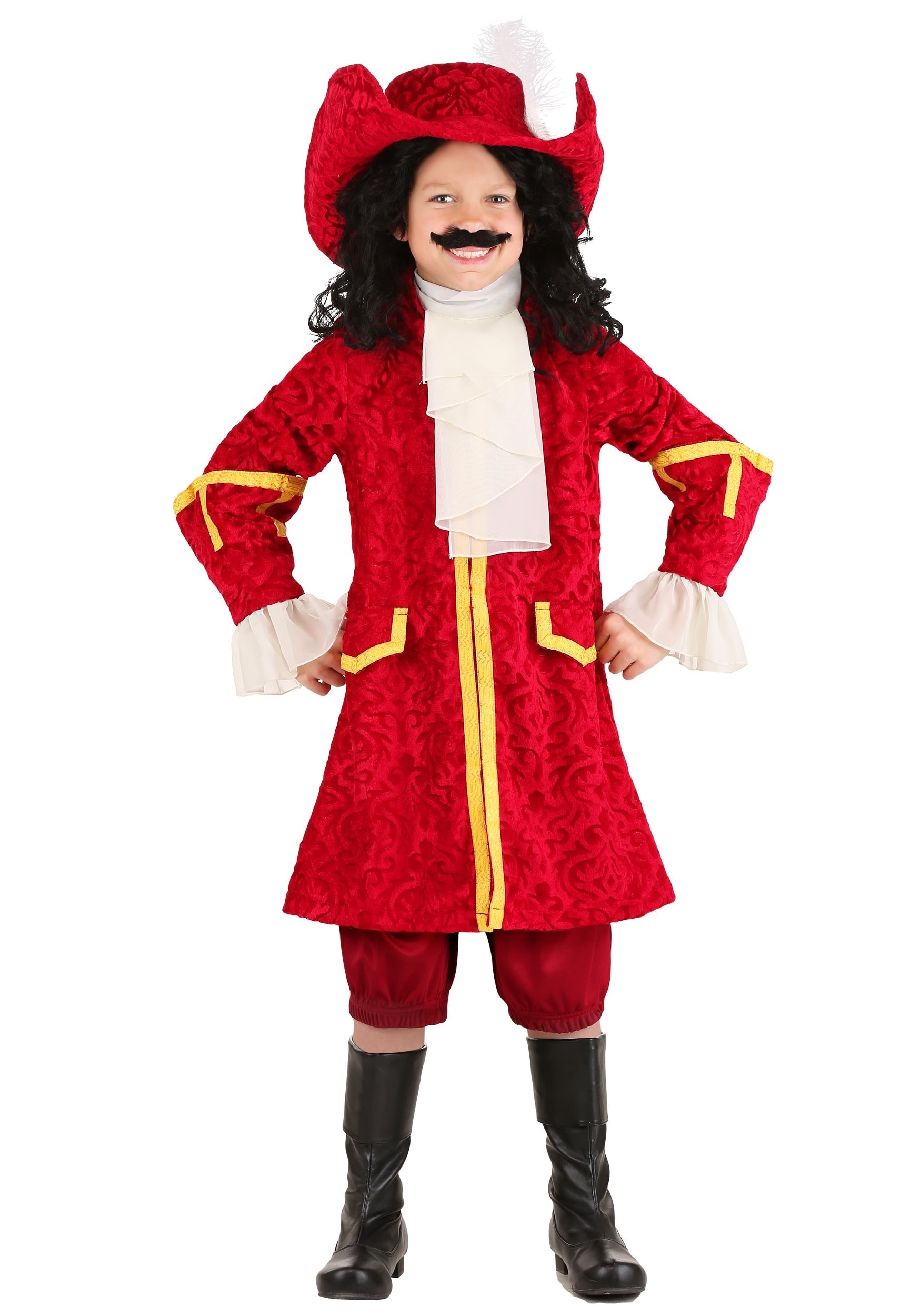 HalloweenCostumes.com FUN7054CH-XS FUN Costumes Captain Hook Kid's Costume X-Small