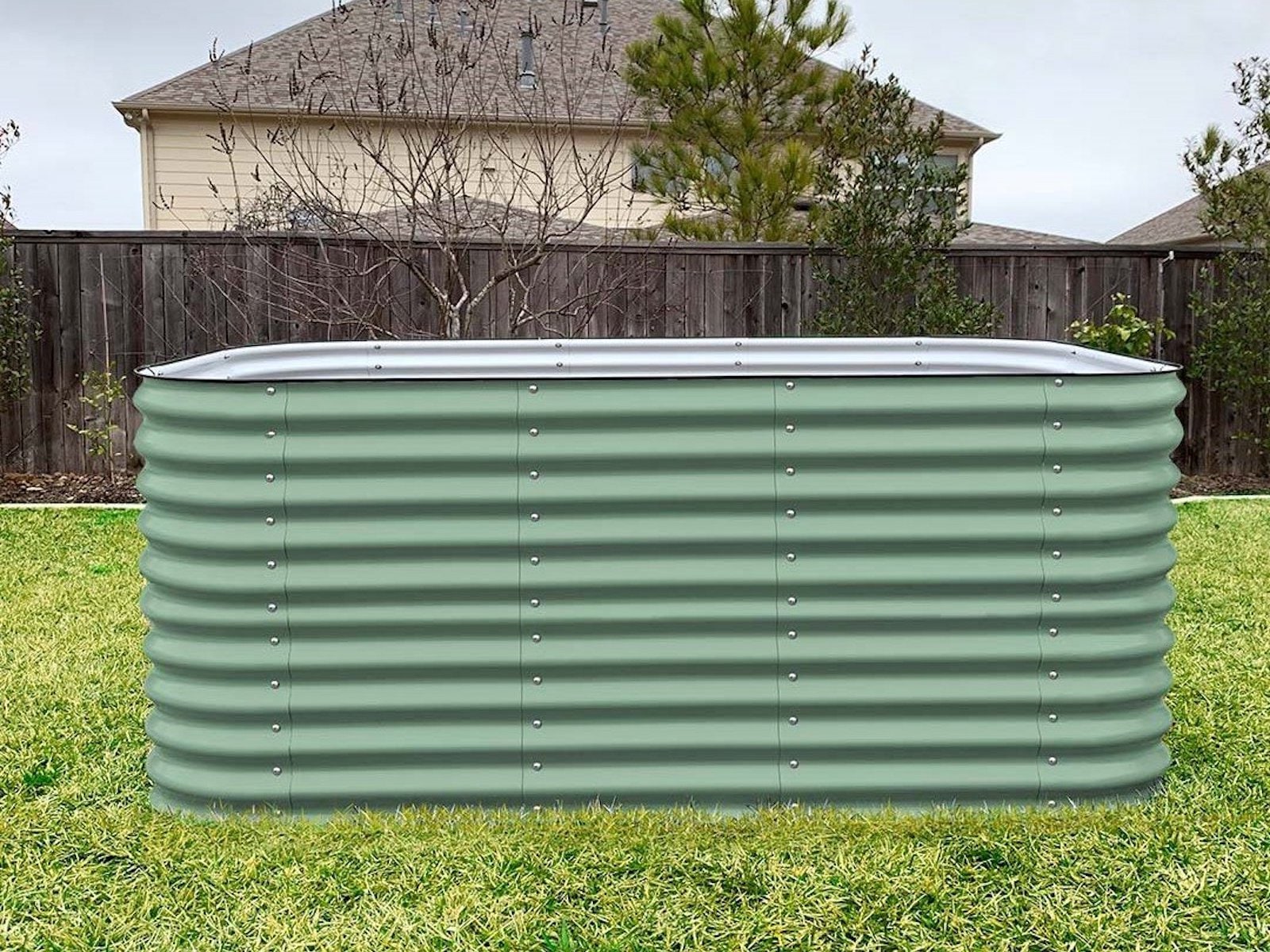 Vego Garden 42-in W x 78-in L x 32-in H Olive Green Metal