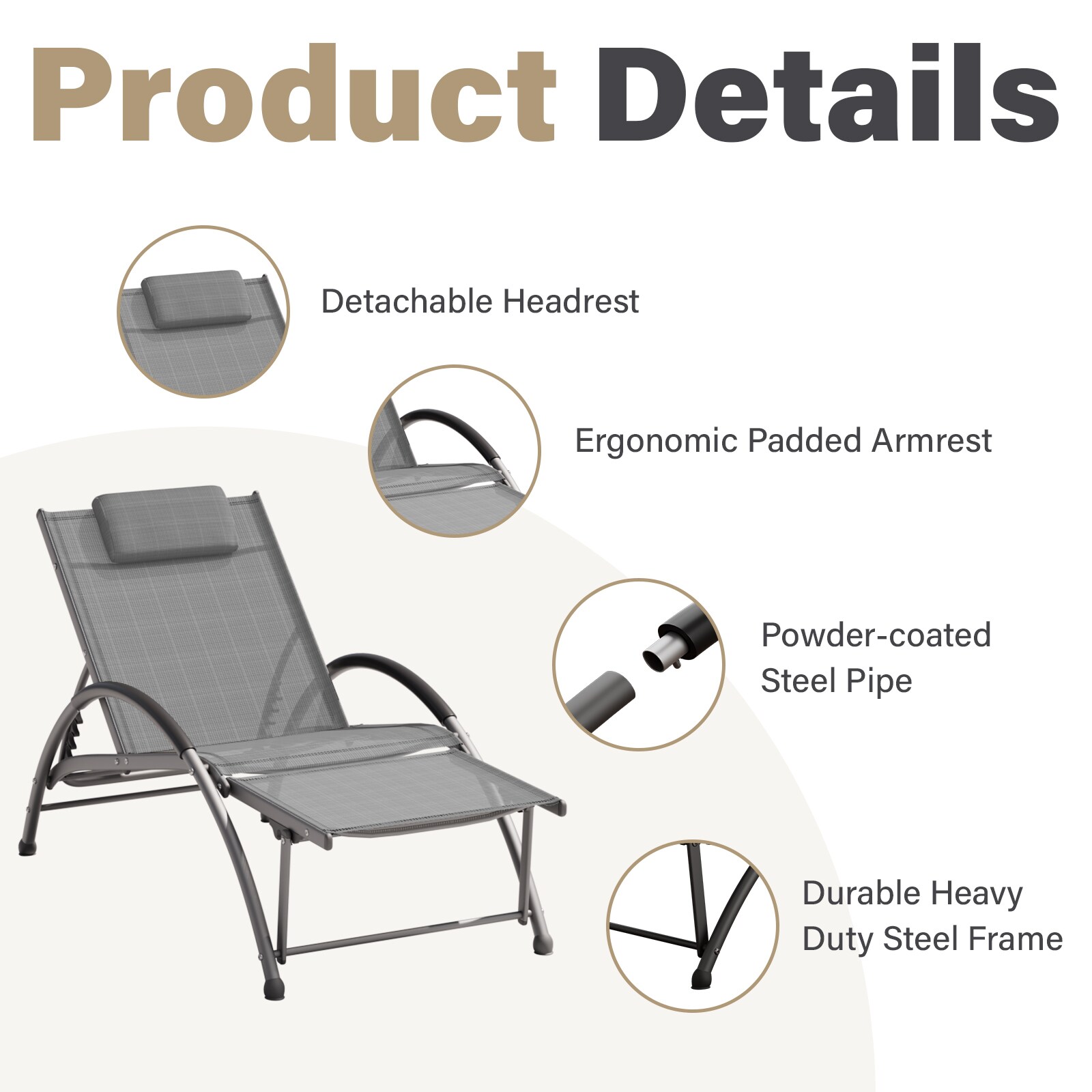 JEAREY YMLZ-TY-KQ Patio-Chairs - View #7