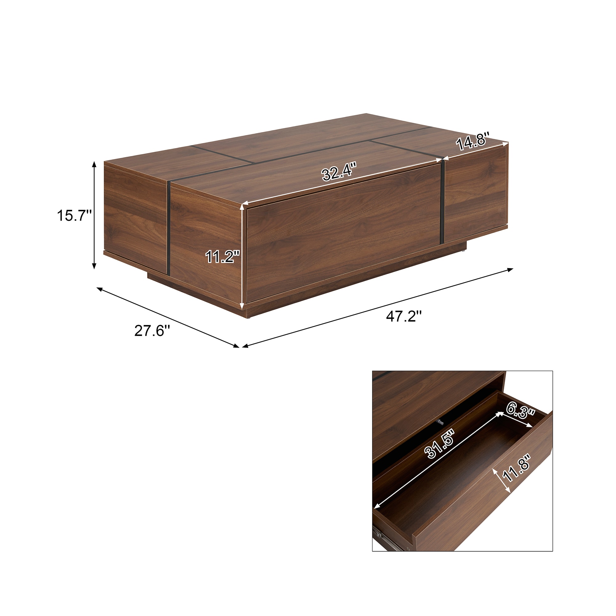 ModernLuxe L3P-N735P250955D Coffee-Tables - View #6