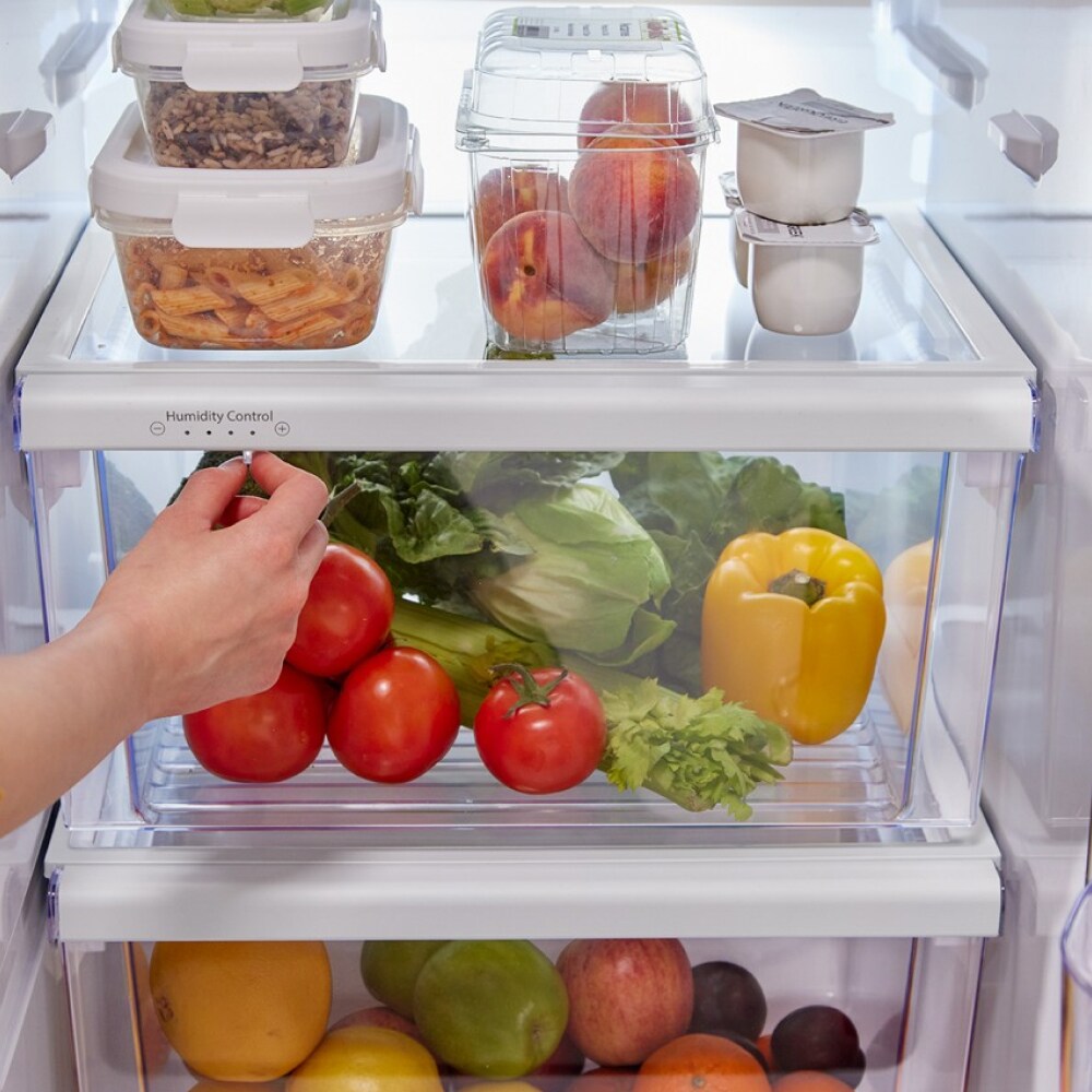 Stainless Steel 21 Cu. Ft. Side-by-Side Refrigerator with Ice Maker
