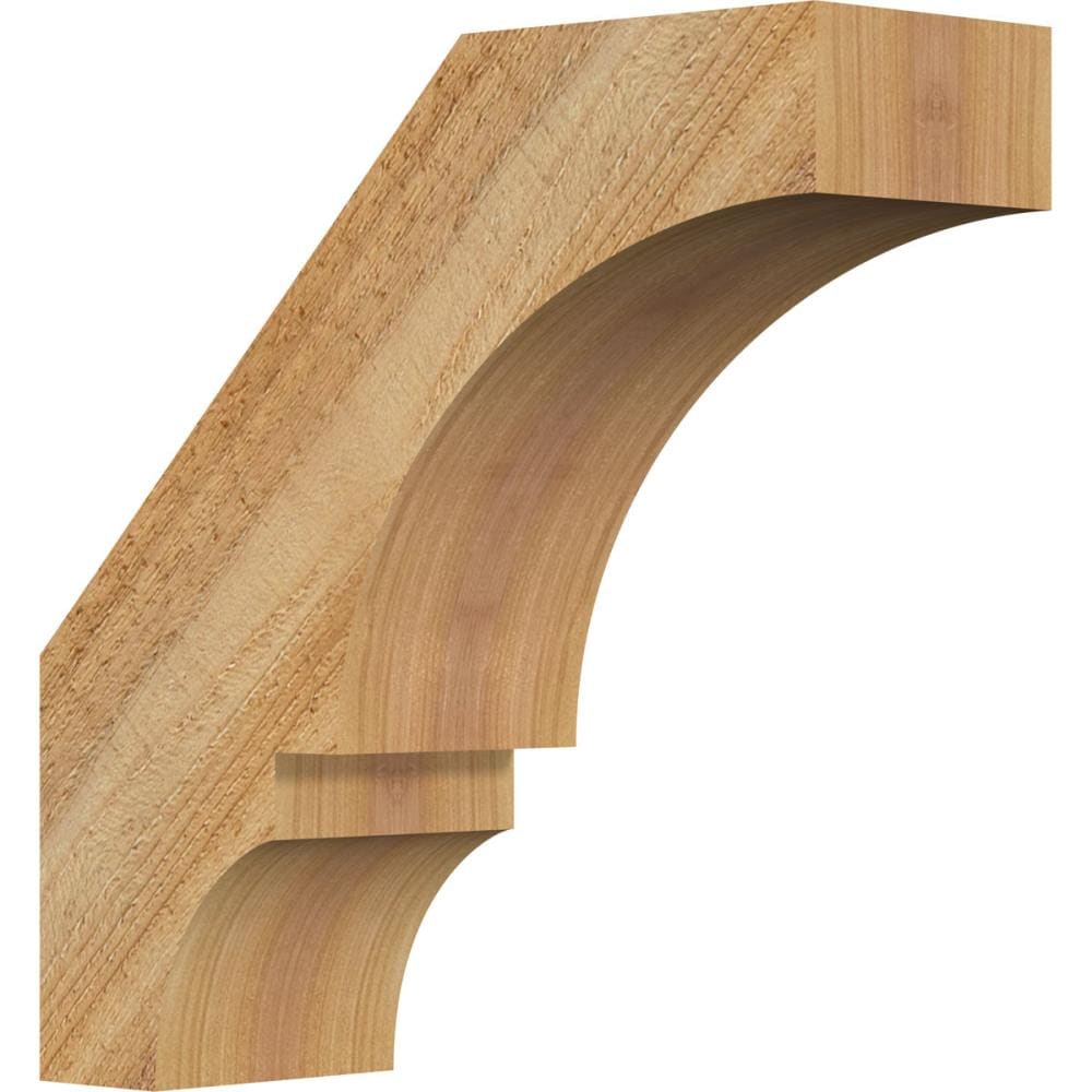 Ekena Millwork BRC04X12X12BOA00RWR 4-in x 12-in x 12-in Western Red Cedar Unfinished Wood Balboa rough sawn
