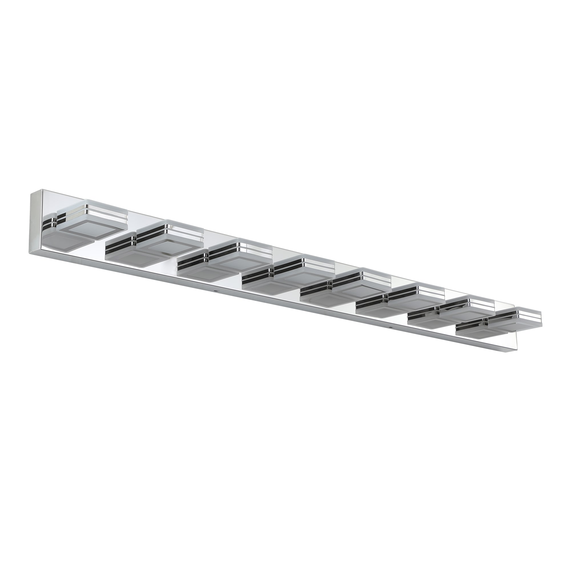 Flynama L-79925 52.2-in 8 -Light Chrome Integrated LED Modern/contemporary Vanity light