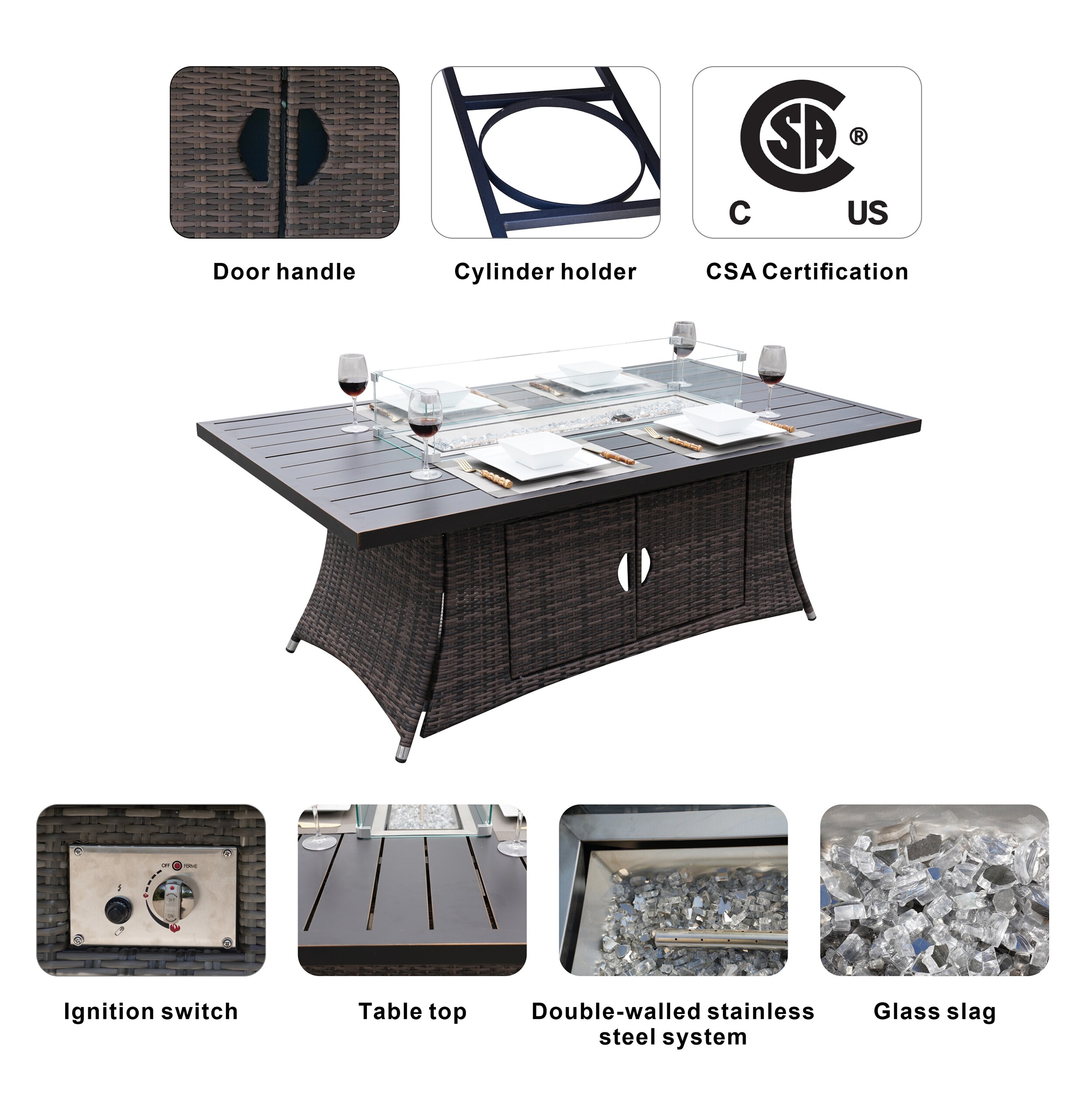 Moda Furnishings 1106RA-T-B Patio-Tables - View #6