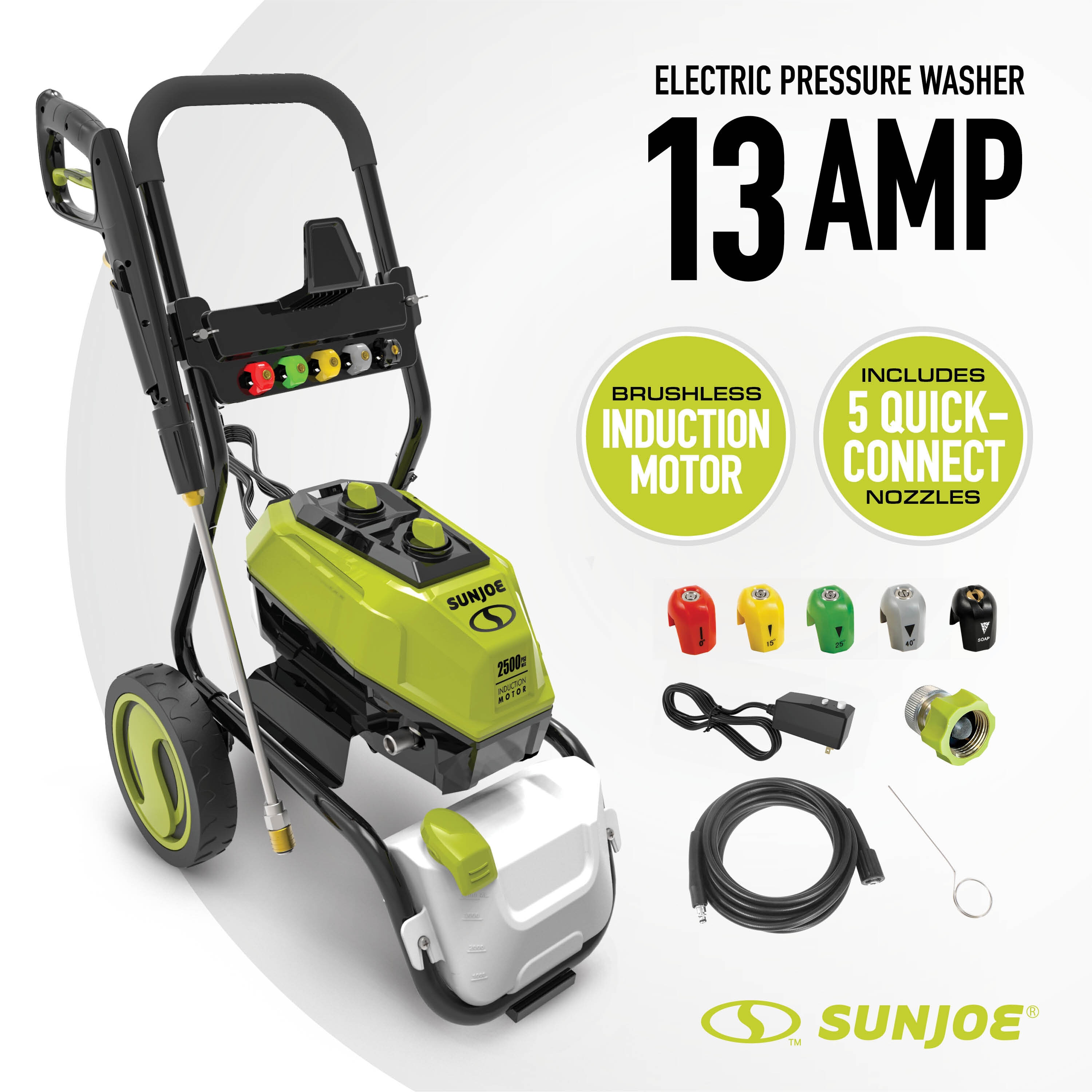 All Power APW5006R 2250 PSI Cold Water Electric Pressure Washer in