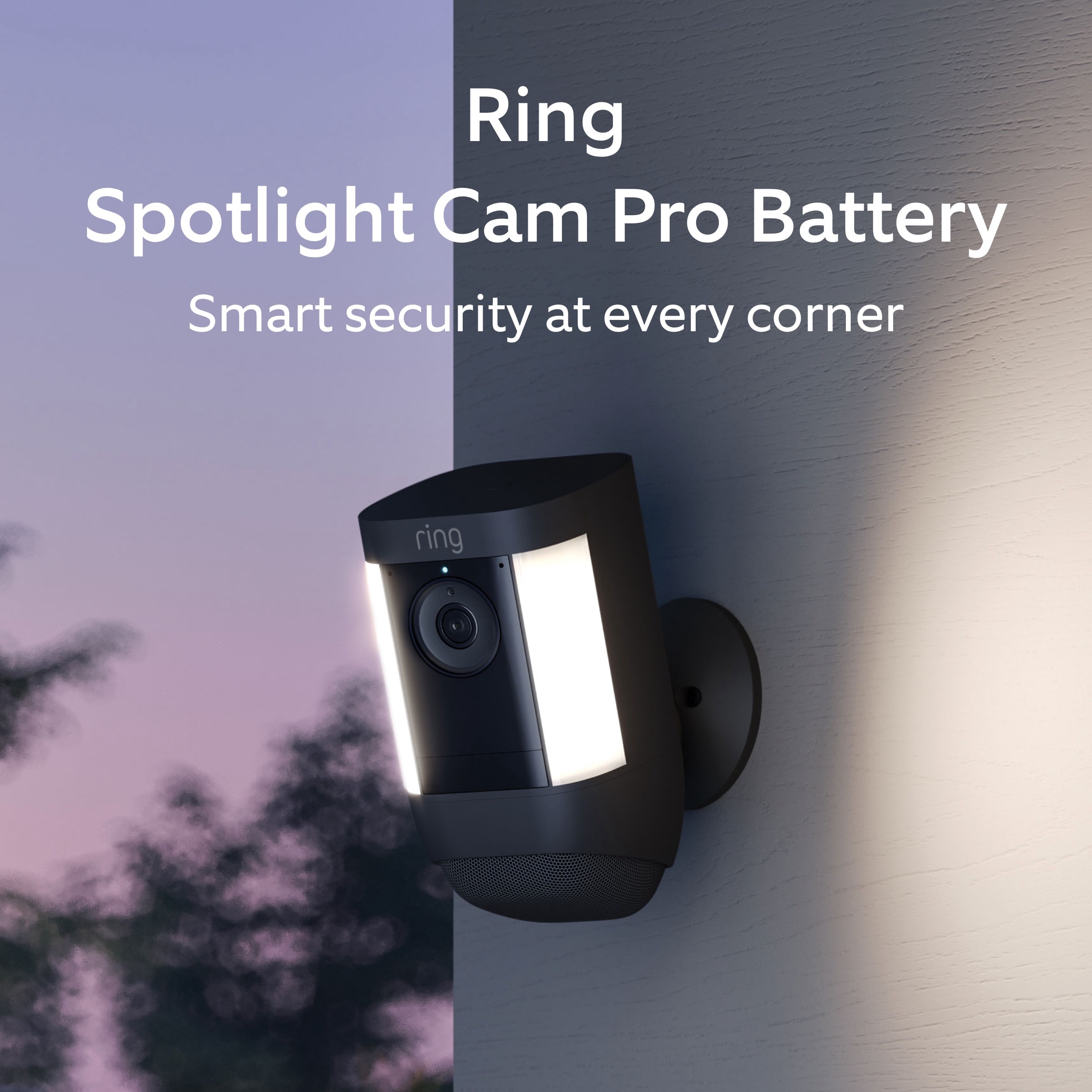 Ring Spotlight Cam Pro, Battery – Smart Security Video Camera with 2 Motion-Activated LED Spotlights, Dual Band Wifi, 3D Motion Detection, Black B09DRHPRT6 Sansujyuku sansujyuku.com