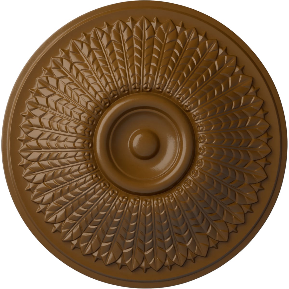 Ekena Millwork CM23MOSTF Modena 23.5-in W x 23.5-in L Painted Smokey Topaz Polyurethane Whole Ceiling Medallion