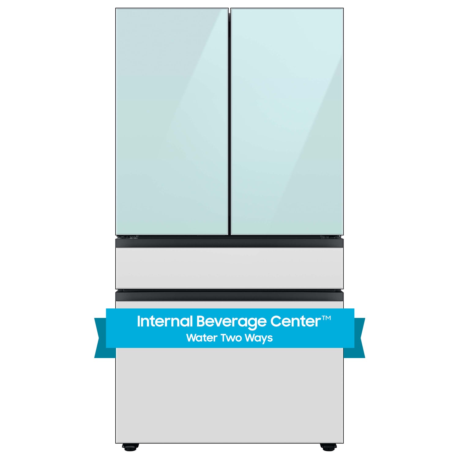 Samsung Bespoke 36 in. 30.1 cu. ft. Smart French Door Refrigerator with  Beverage Center & Internal Water Dispenser - Samsung Bespoke Panel Required