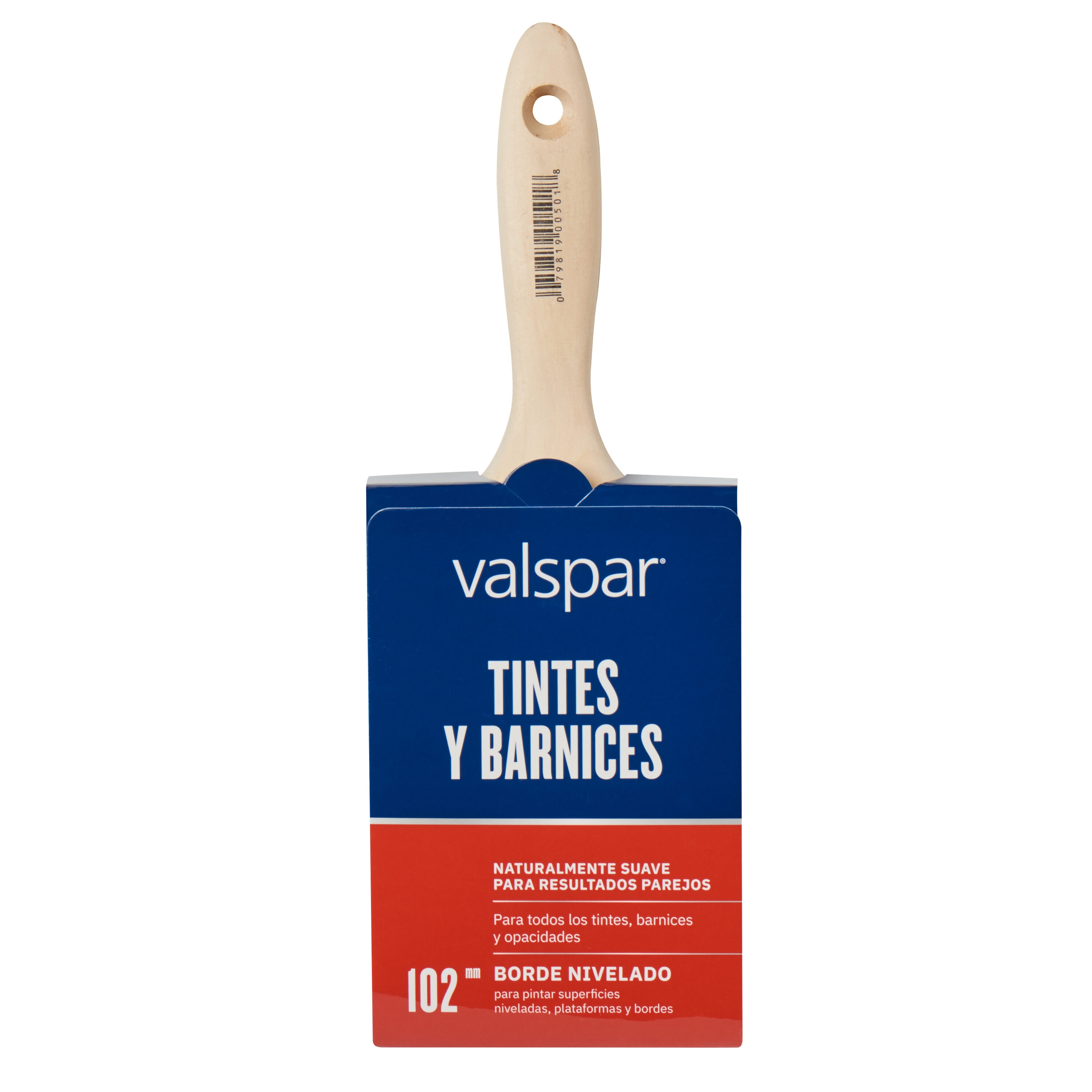 Valspar 4-in Reusable Natural Bristle- Polyester Blend Flat Paint Brush (Stain  Brush) in the Paint Brushes department at
