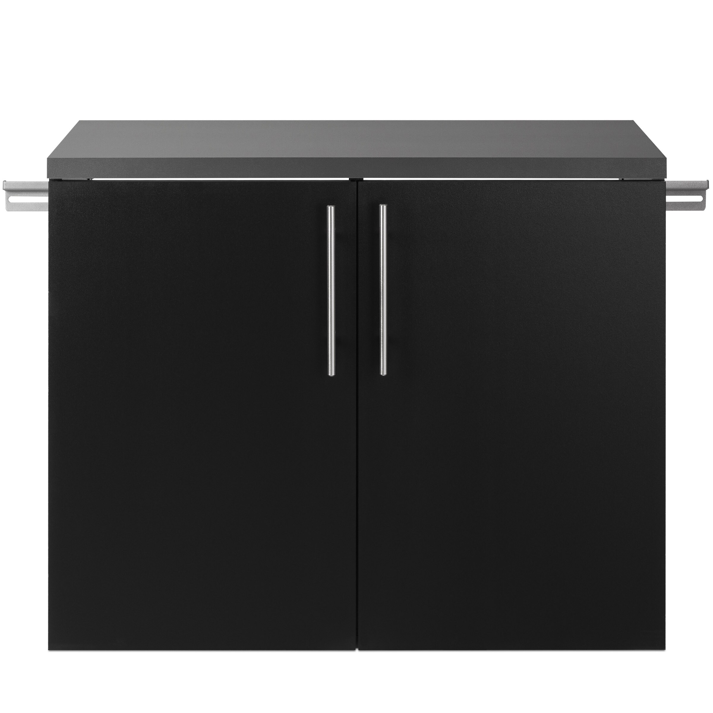 Prepac 96-in W X 72-in H 6-Cabinets Composite Wood Black Hangups Garage ...