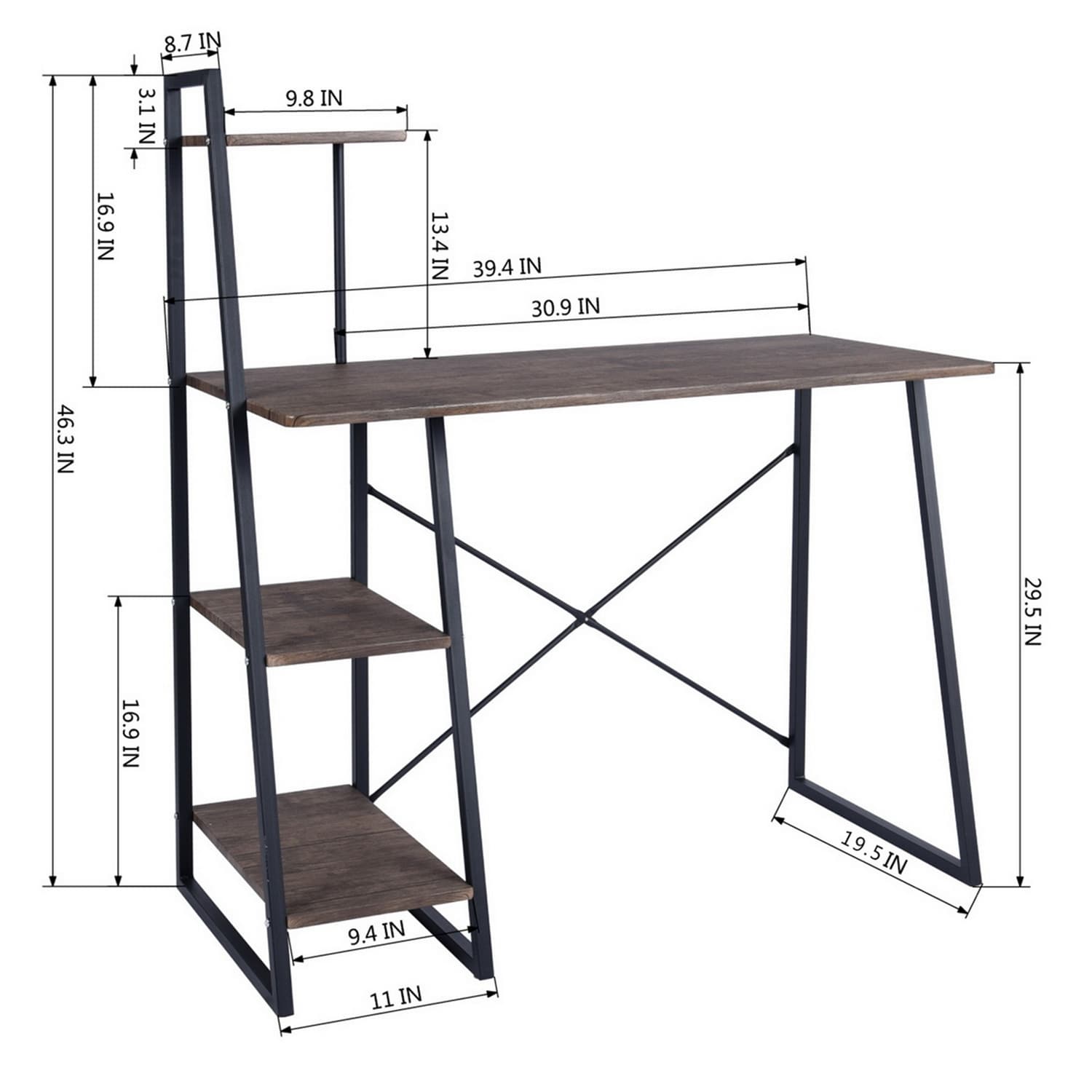 Mondawe OR-30084-GP desks - View #11