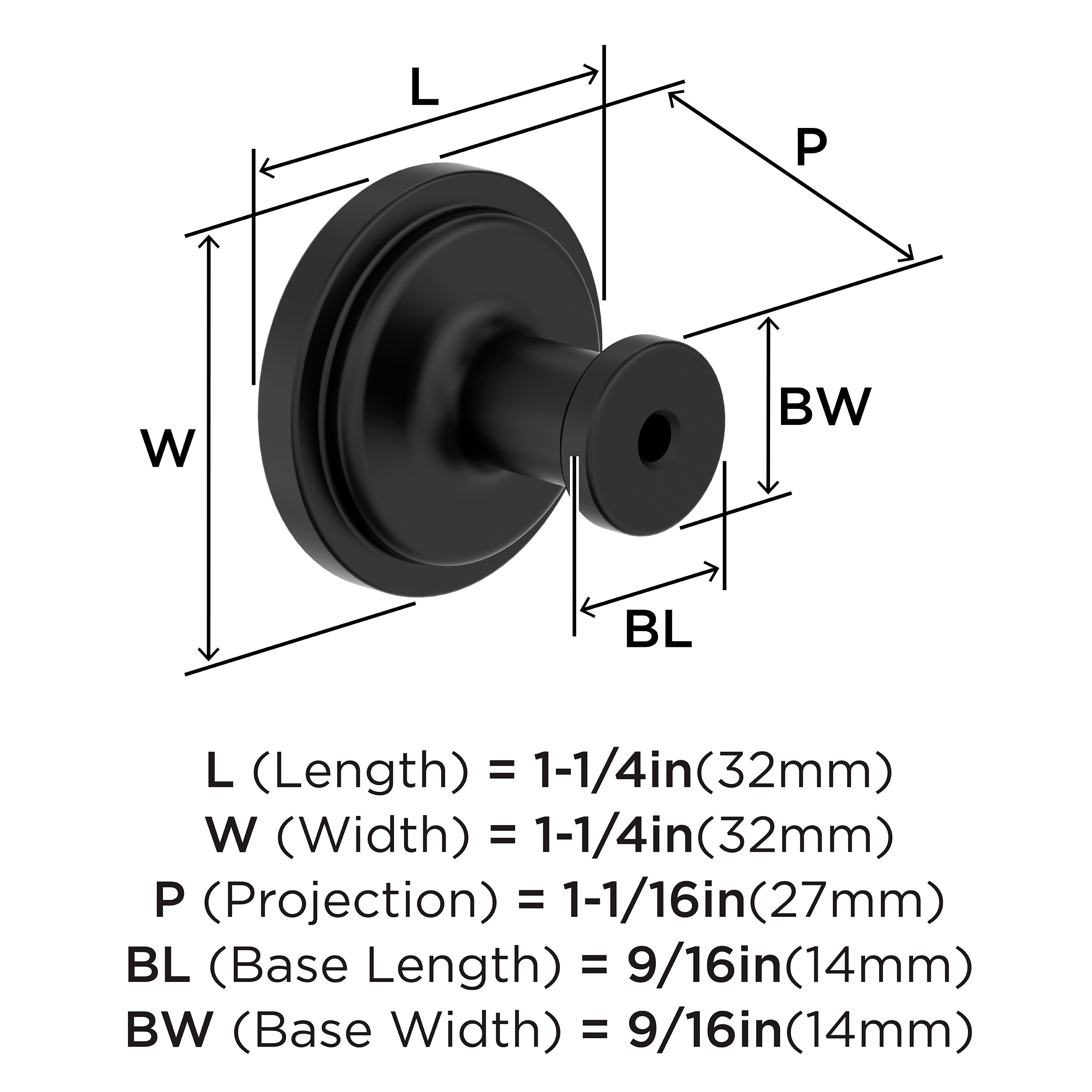 Amerock BP37460MB Cabinet-Knobs - View #4