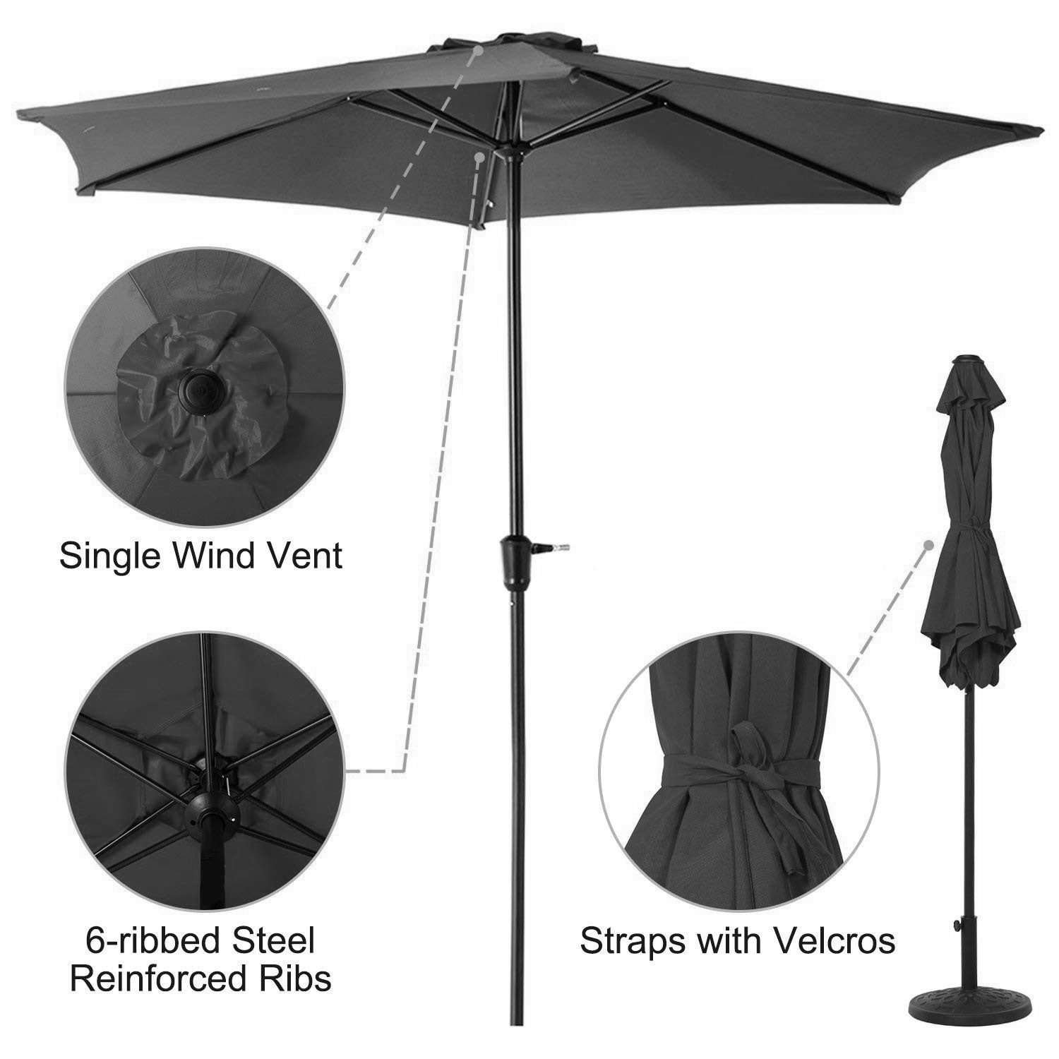 Clihome ZY-TD12-LG Umbrellas-2 - View #4