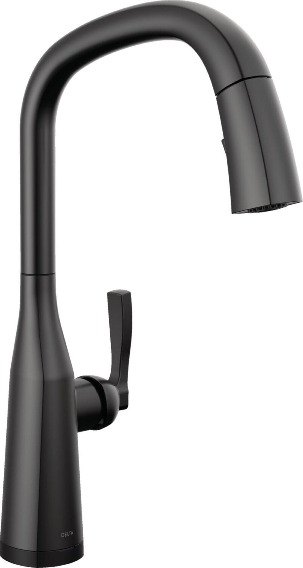 Delta 9176TL-BL-DST Stryke Matte Black Single Handle Deck-mount Touchless Pull-down Kitchen Faucet with Sprayer