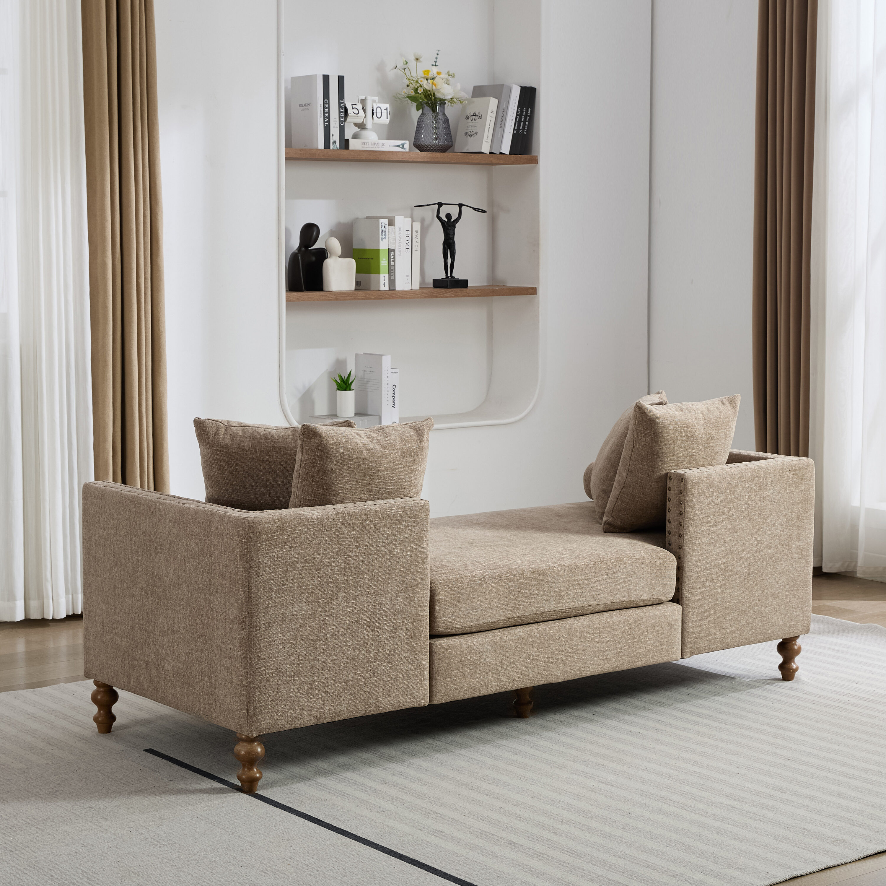 Hrinhom HC-W6106-TAUPE Sofas-Loveseats - View #4