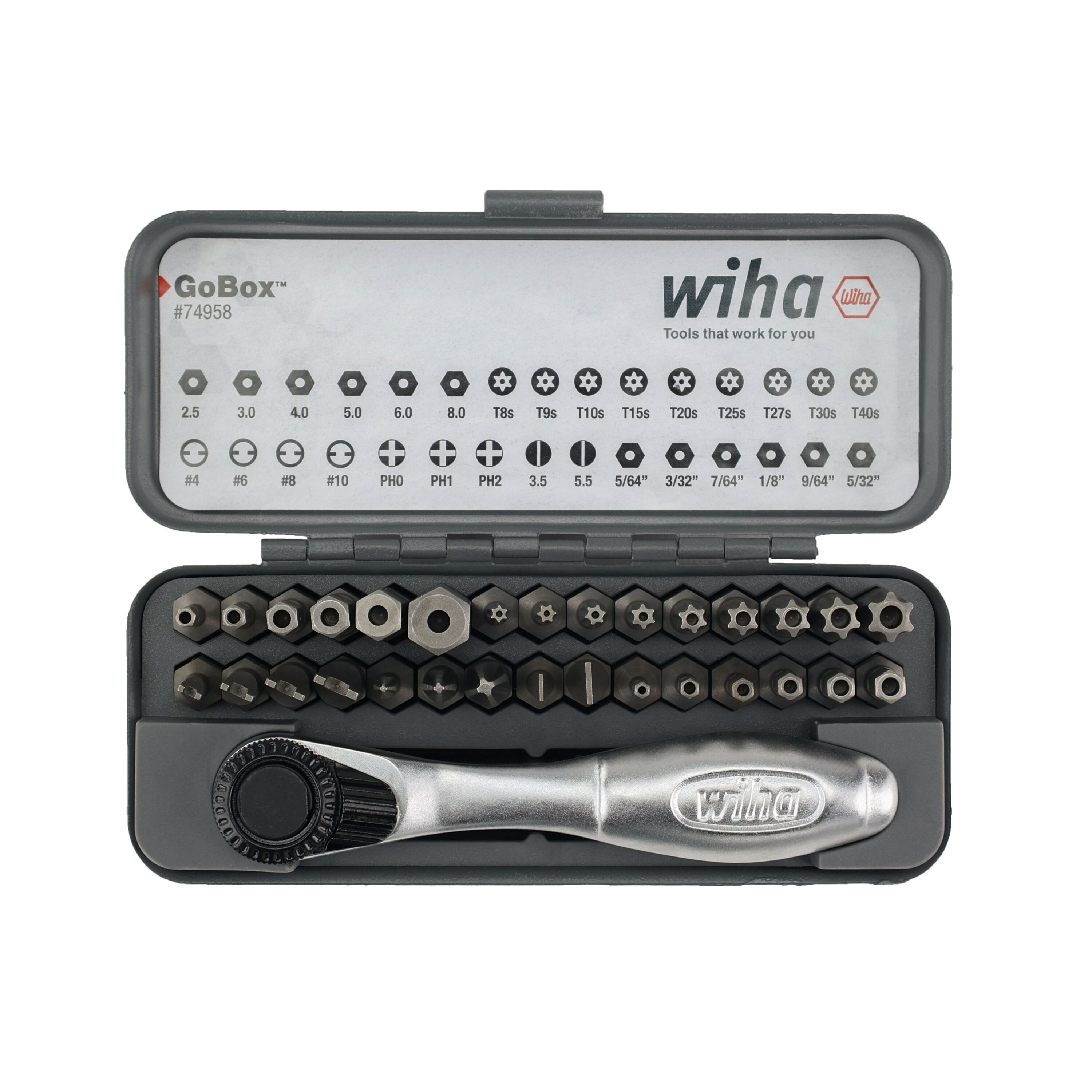 Wiha GoBox Security Bit 1-in Screwdriver Bit Set (32-Piece) 74958 at ...