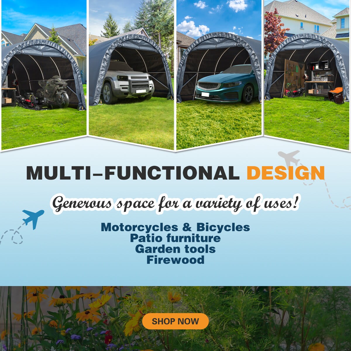 U-HOMY YY-001-CP Carport-Covers - View #4