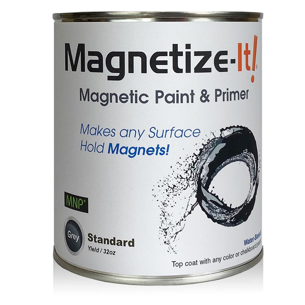 Magnetize-It! Standard Yield Gray Water-based Magnetic Paint (1-quart) in Craft Paint department at Lowes.com