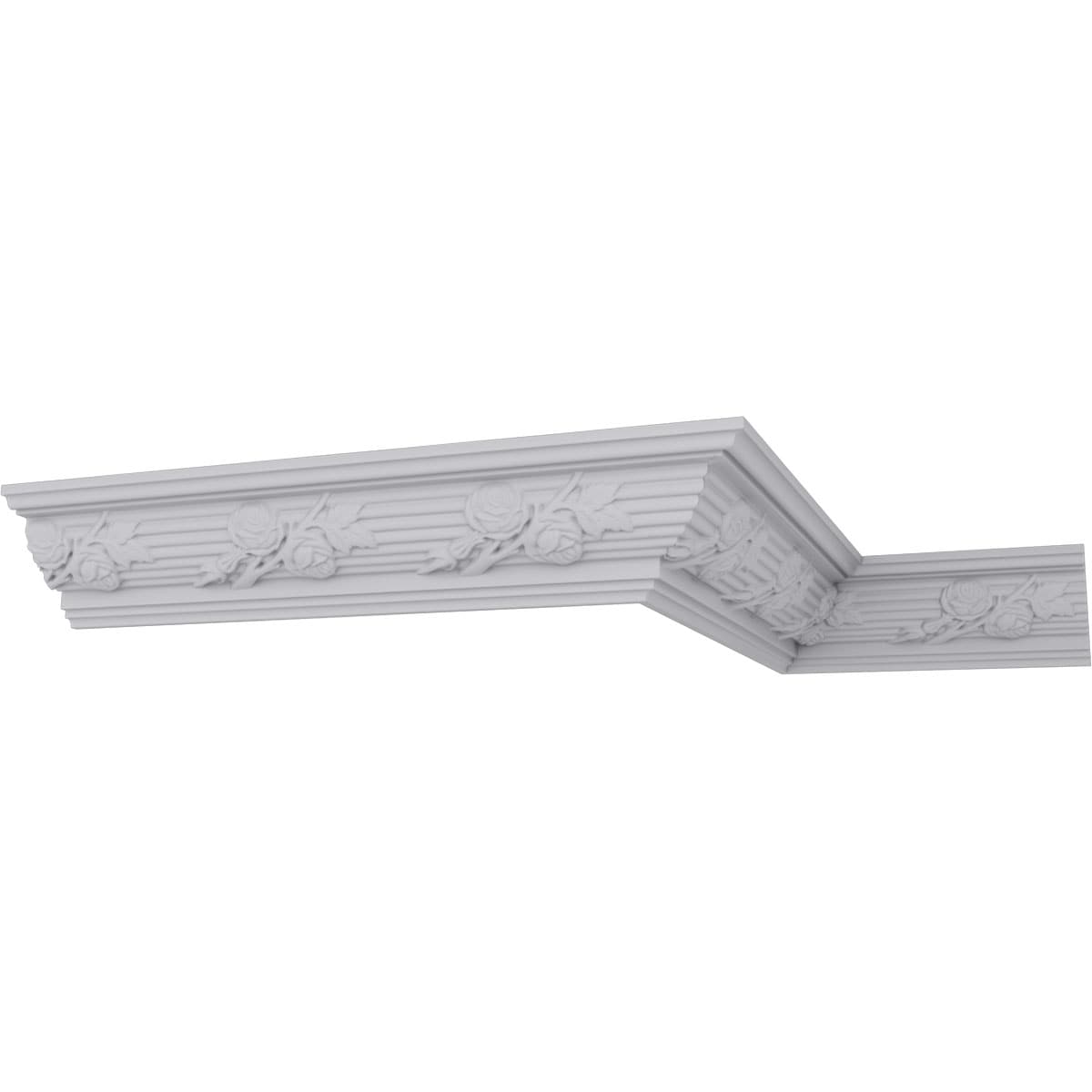 Ekena Millwork 4 1/4"H x 4 1/4"P x 6"F x 94 1/2"L, (7 7/8" Repeat), Winston Crown Moulding