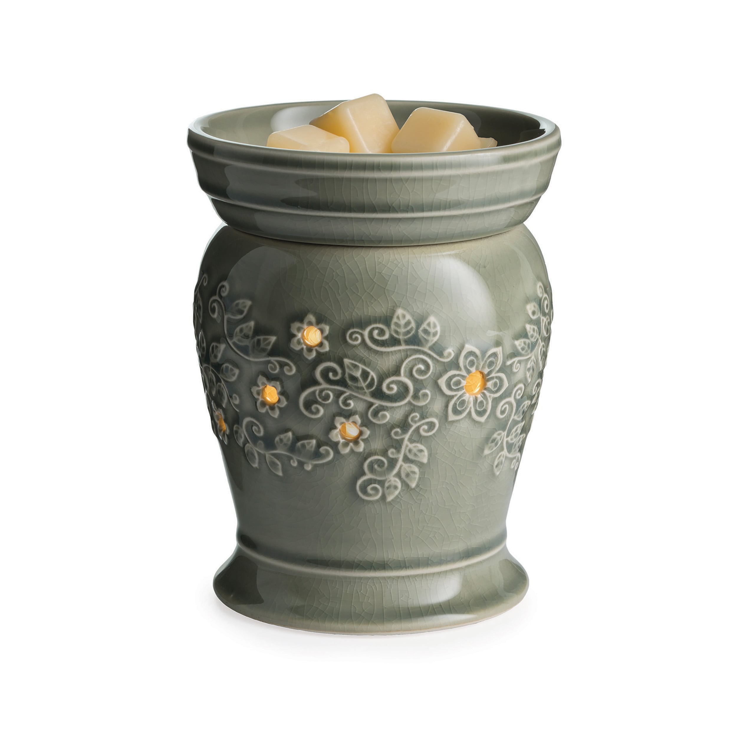 Green Color Mosaic Plug-in Scented Candle Wax Melt Warmer - China