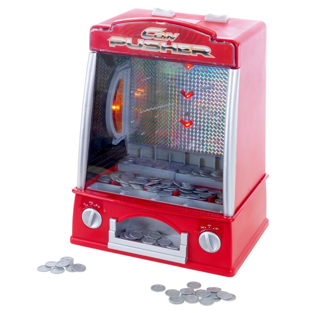 Toy Time Replica Mini Arcade Coin Pusher Game Creative Play in the Kids ...