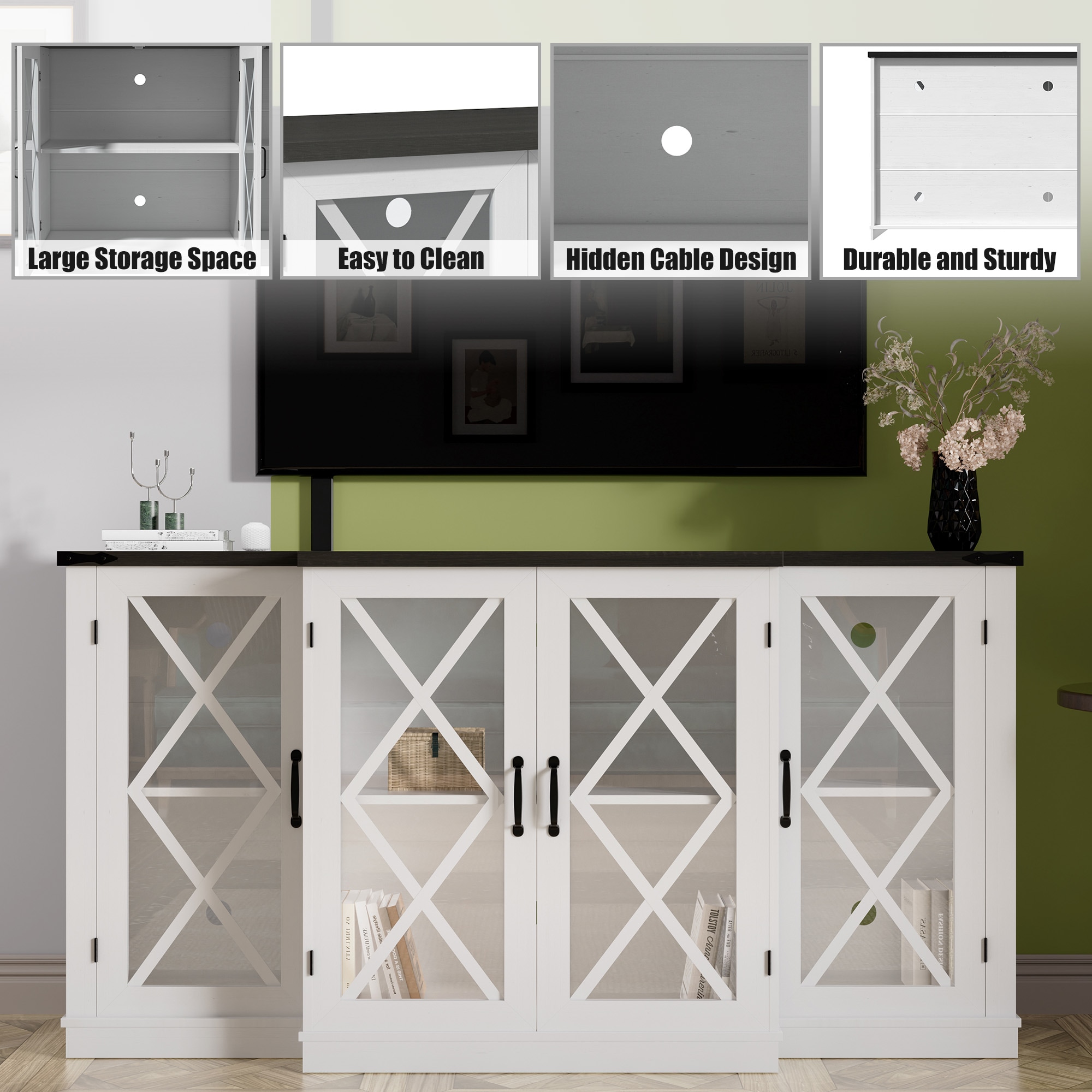Clihome CL0140363WH Tv-Stands - View #9