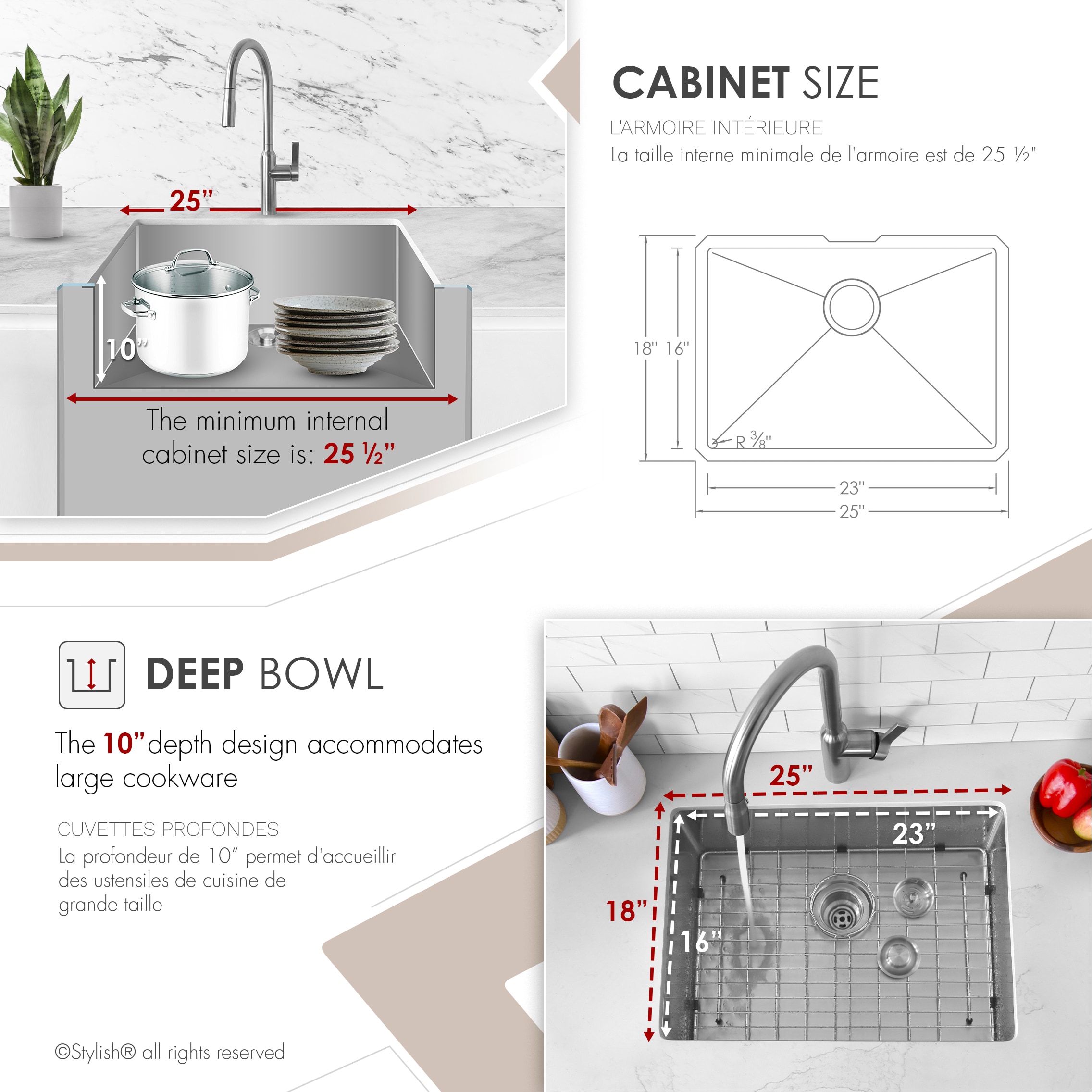 Stylish S-312XG1 Kitchen-Sinks - View #5