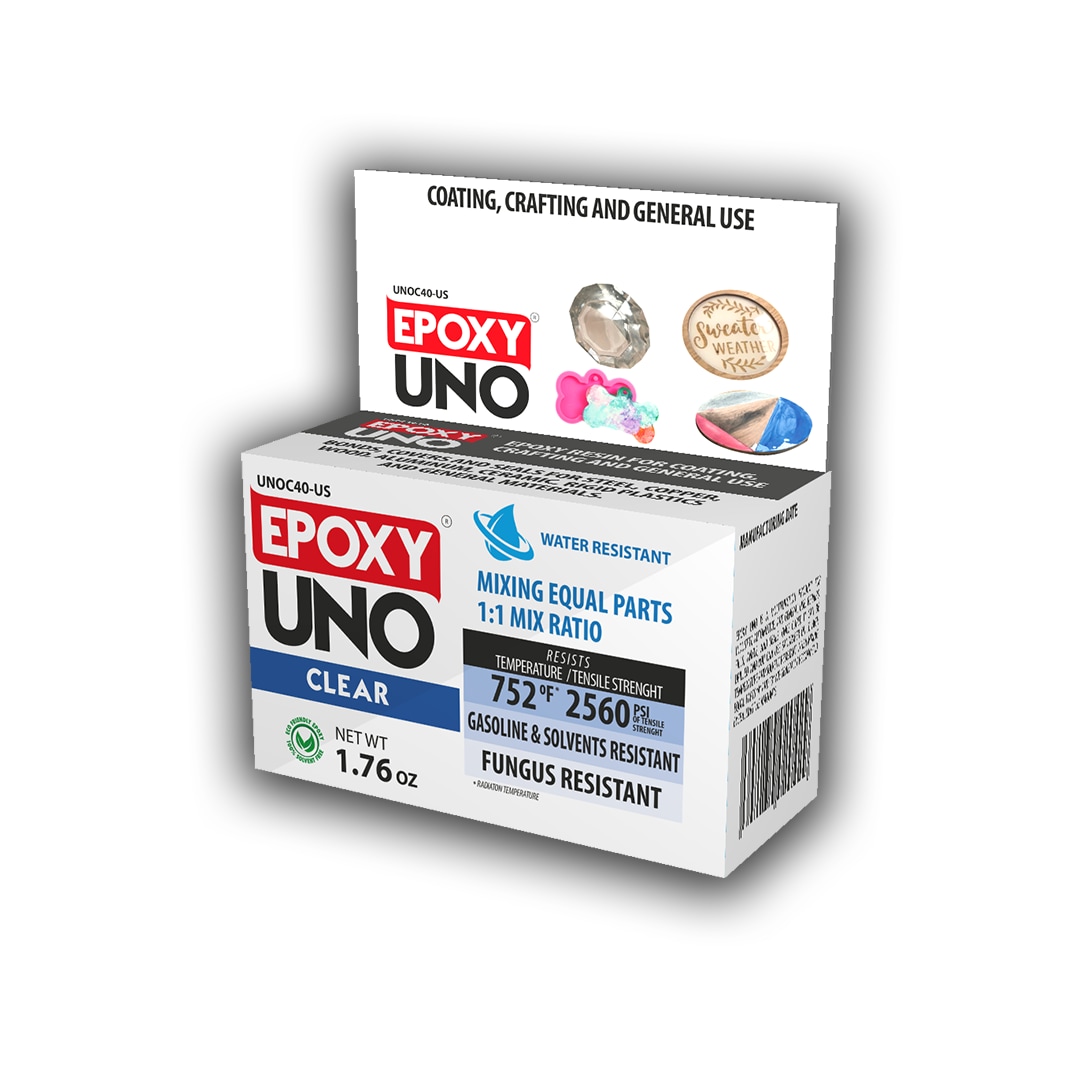Fusion Epoxy | Epoxy Uno Paste Epoxy | Marine | 100 gr., Blue
