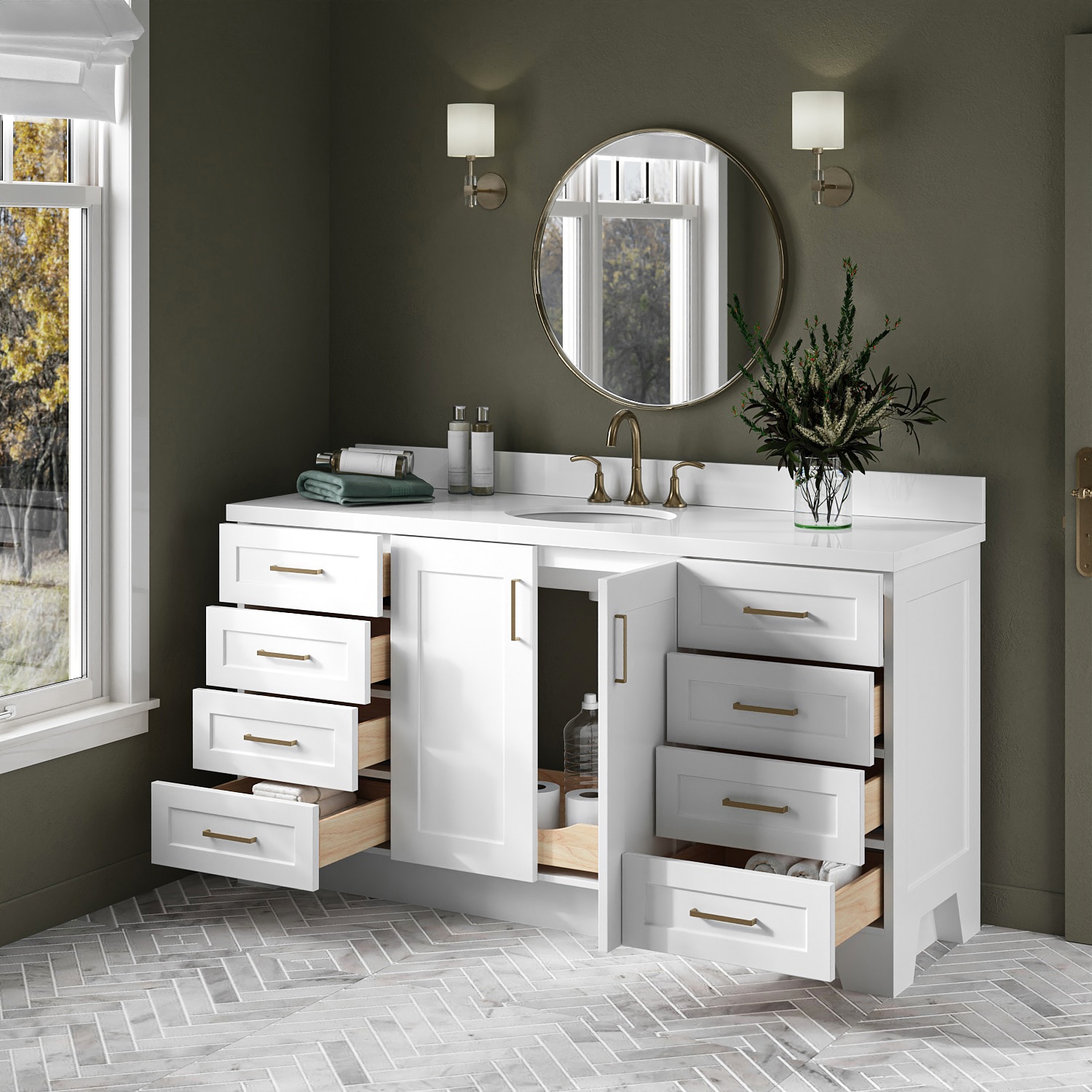 ARIEL Q067SWQOVOWHT Bath-Vanity-Combo - View #3