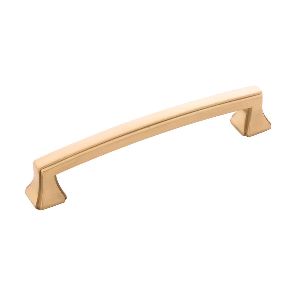 Hickory Hardware P3233-BGB-10B Bridges 5-1/16-in , 128mm Center to Center Brushed Golden Brass Rectangular Handle 10 -Pack