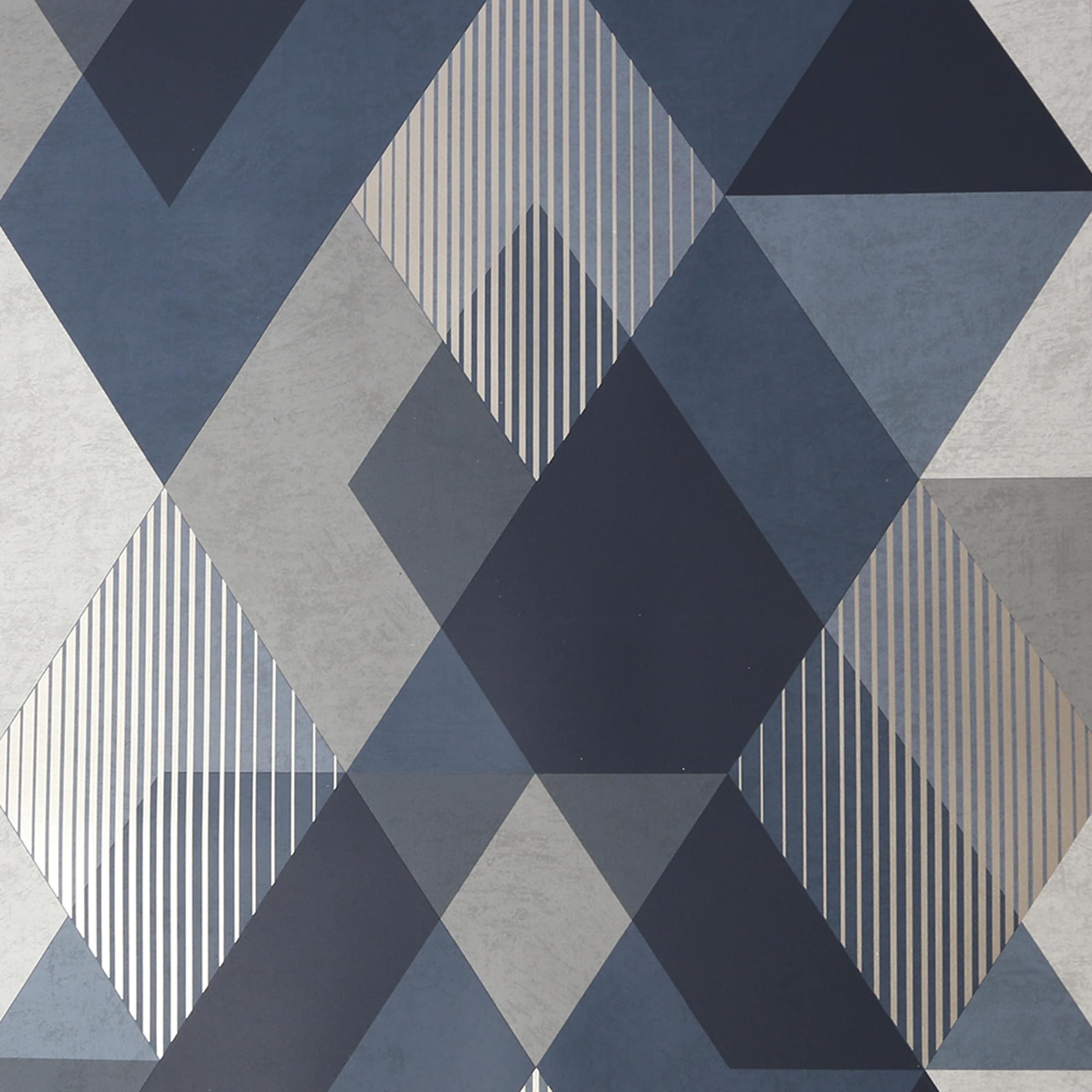 Sublime 11493494 Decadence 8-in Navy Paper Geometric 56-sq ft Unpasted Paste the paper Wallpaper Sample