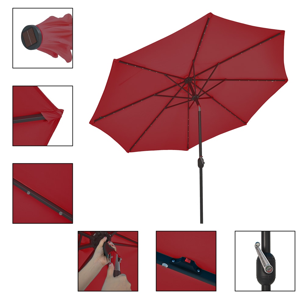  LS-ELG-9FT-RED Umbrellas-2 - View #4