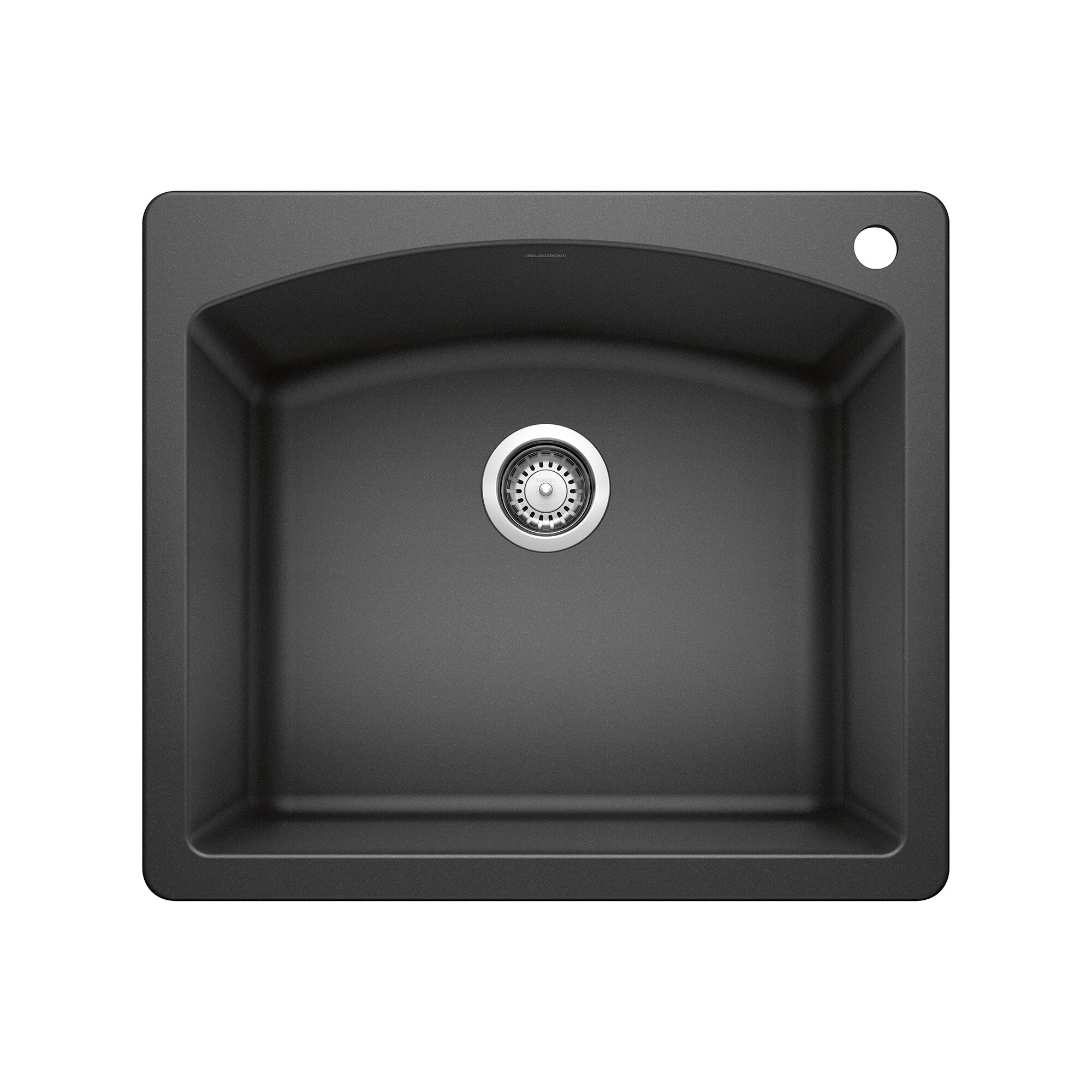 BLANCO 440210 Diamond Silgranit Drop-in or undermount 25-in x 22-in Granite Single bowl 1-Hole Kitchen Sink