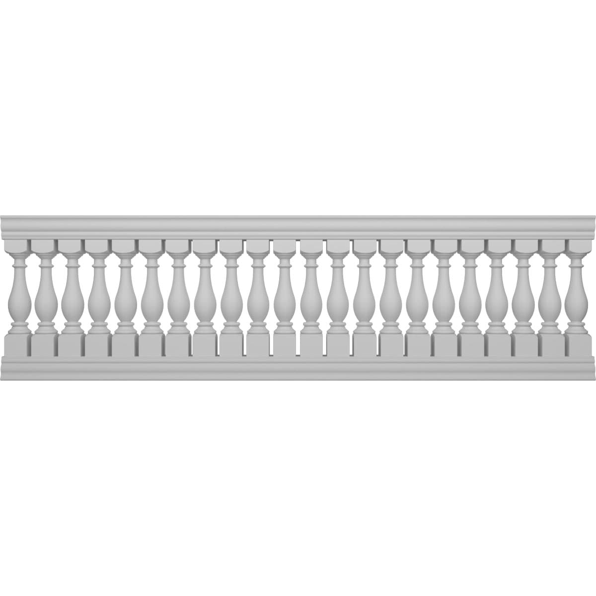 Ekena Millwork BALK40X132LGD FiberThane 10-Feet x 40-Inches Legacy Fiberglass Deck Rail Kit