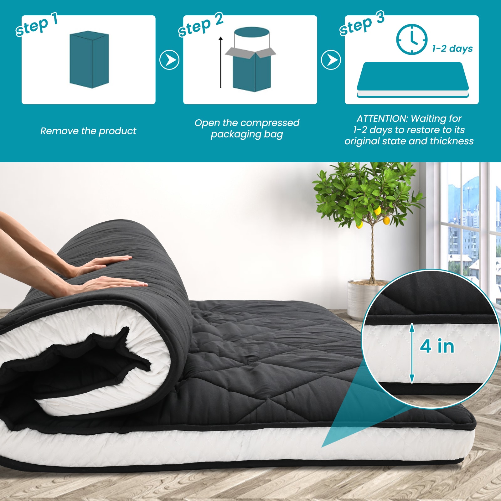 Esazn I1327138-BK-TWPLUS Mattresses-Boxsprings - View #7