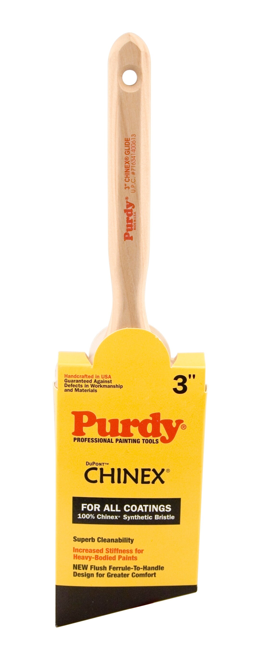 Purdy XL Glide 3-in Reusable Nylon- Polyester Blend Angle Paint