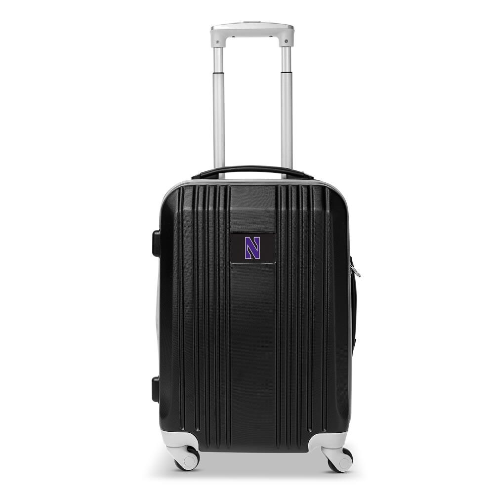 Mojo Licensing CLNWL208_BLACK NCAA Northwestern Wildcats 23.25 x 15.5 x 9.75 Black Polycarbonate Hardshell Carry-on Bag (1-Bag)