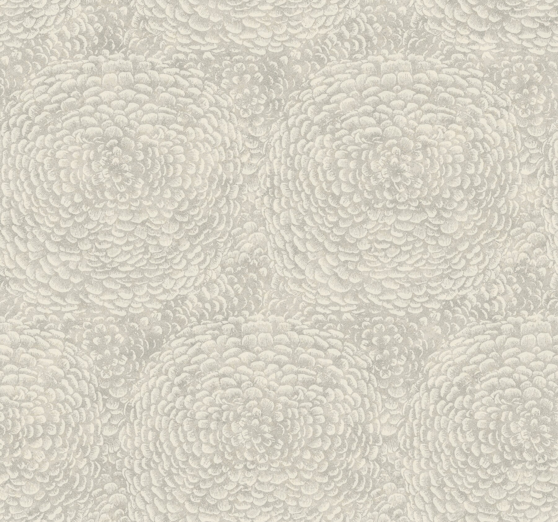 York Wallcoverings BO6753 Bohemian Luxe 60.8-Sq. Feet Off-white Non-woven Abstract Unpasted Wallpaper