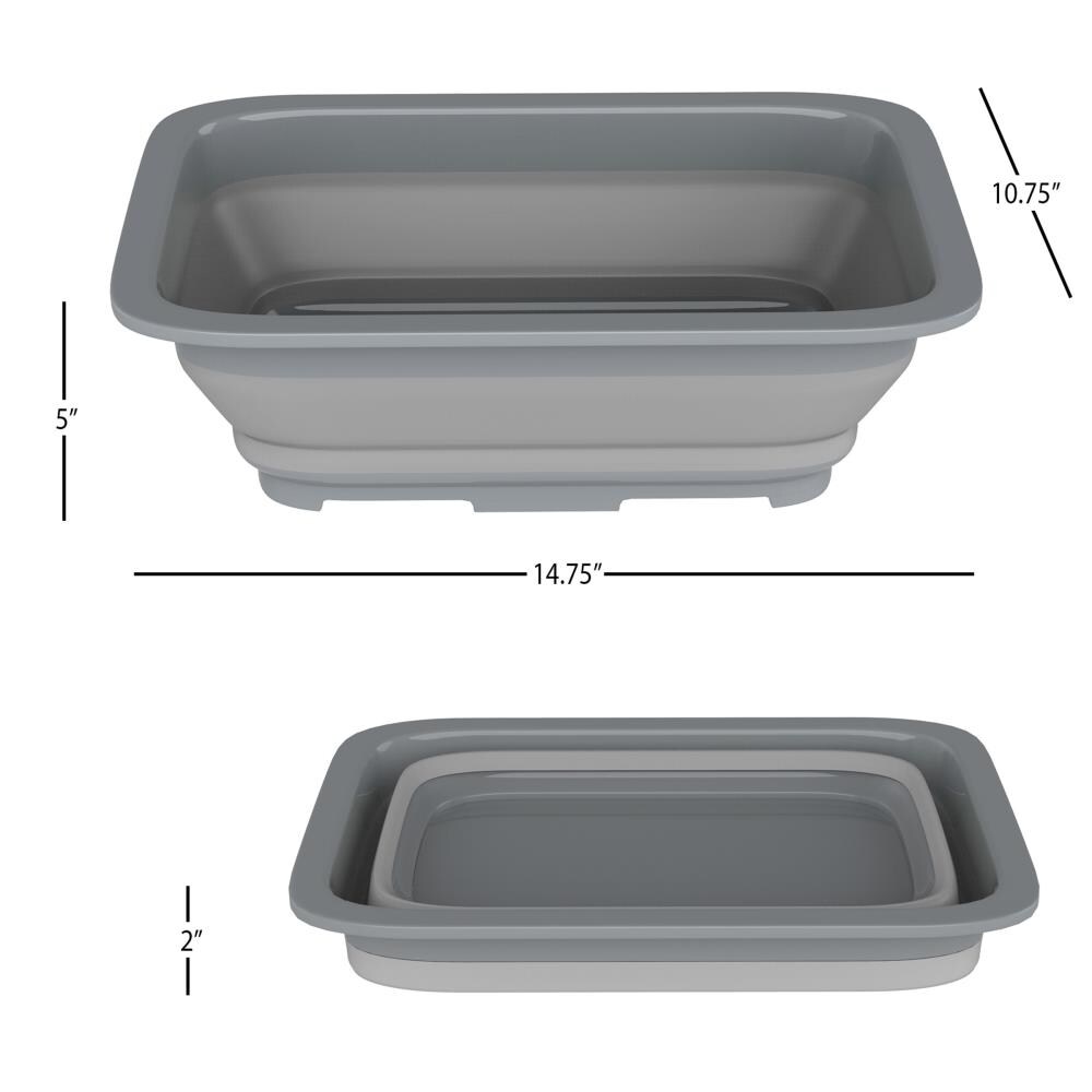 Collapsible Wash Basin, Portable And Space Saving, Multi-Function Use