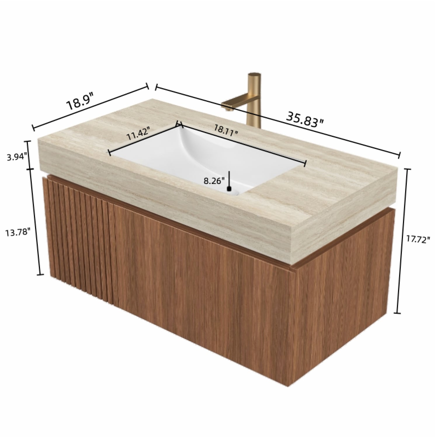 Streamdale Furniture W2615S00337 Bath-Vanity-Combo - View #5