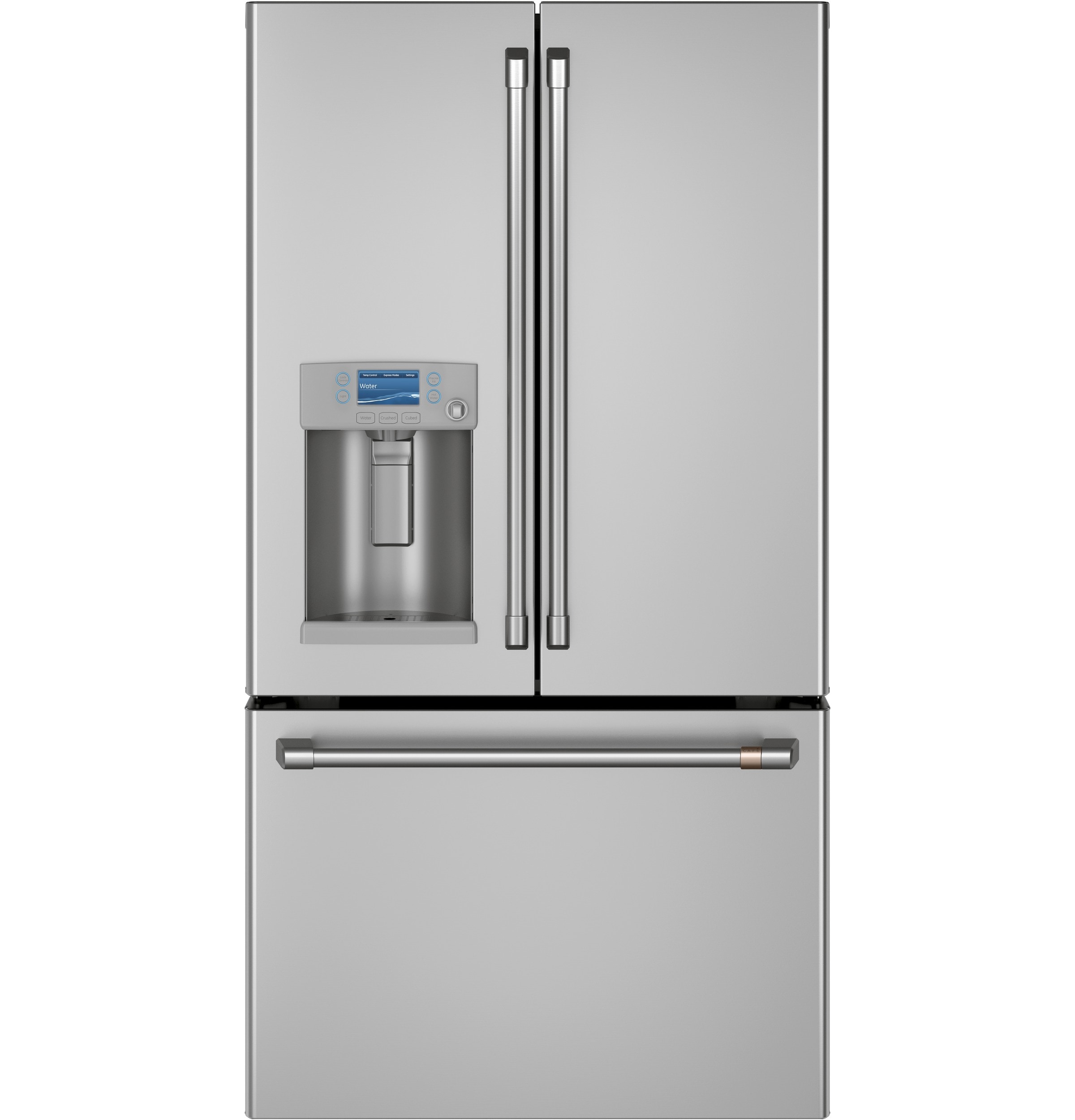 Cafe 27.8 Cu ft French Door Refrigerator - Stainless Steel