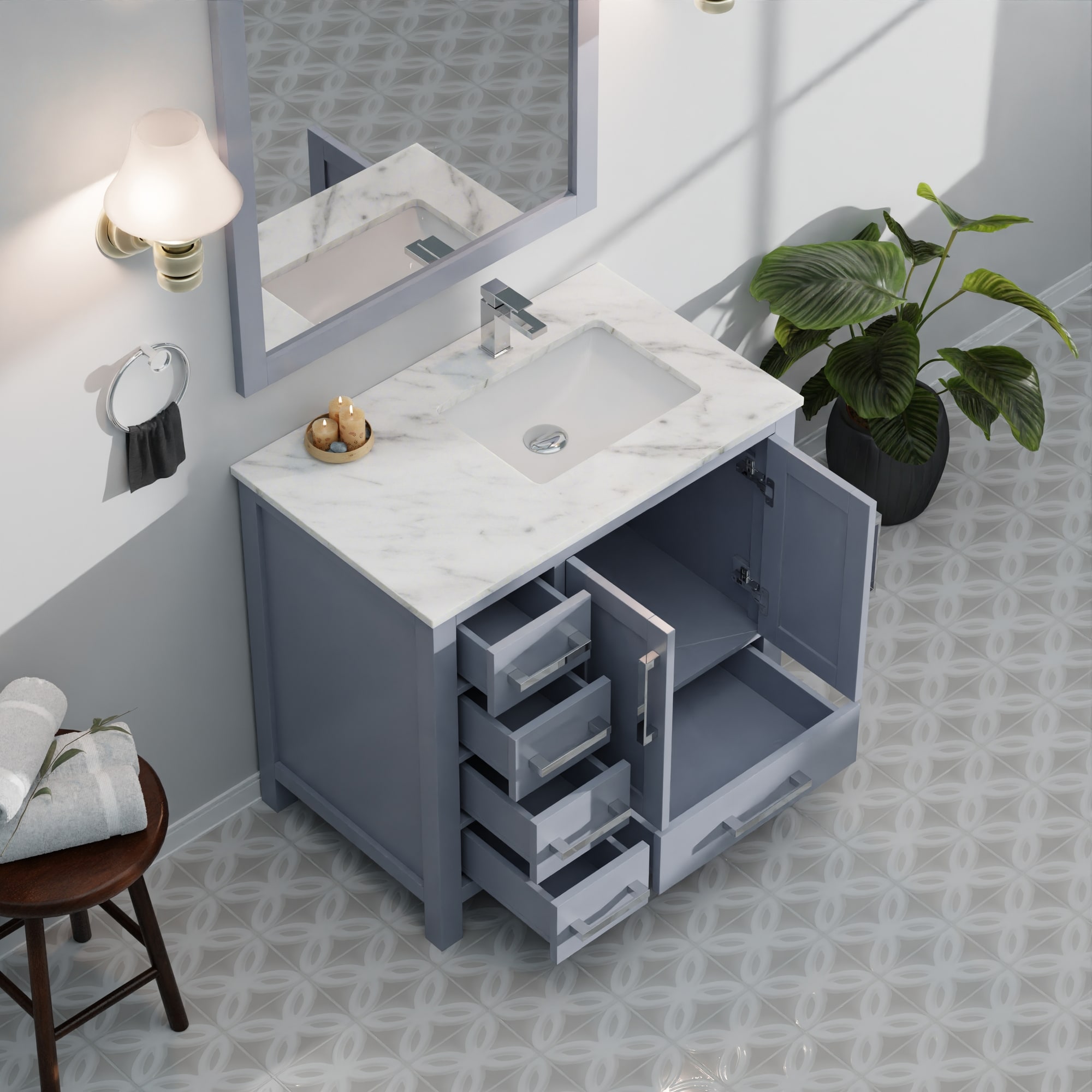 Lexora LJ342236SBDSM34FR Bath-Vanity-Combo - View #16