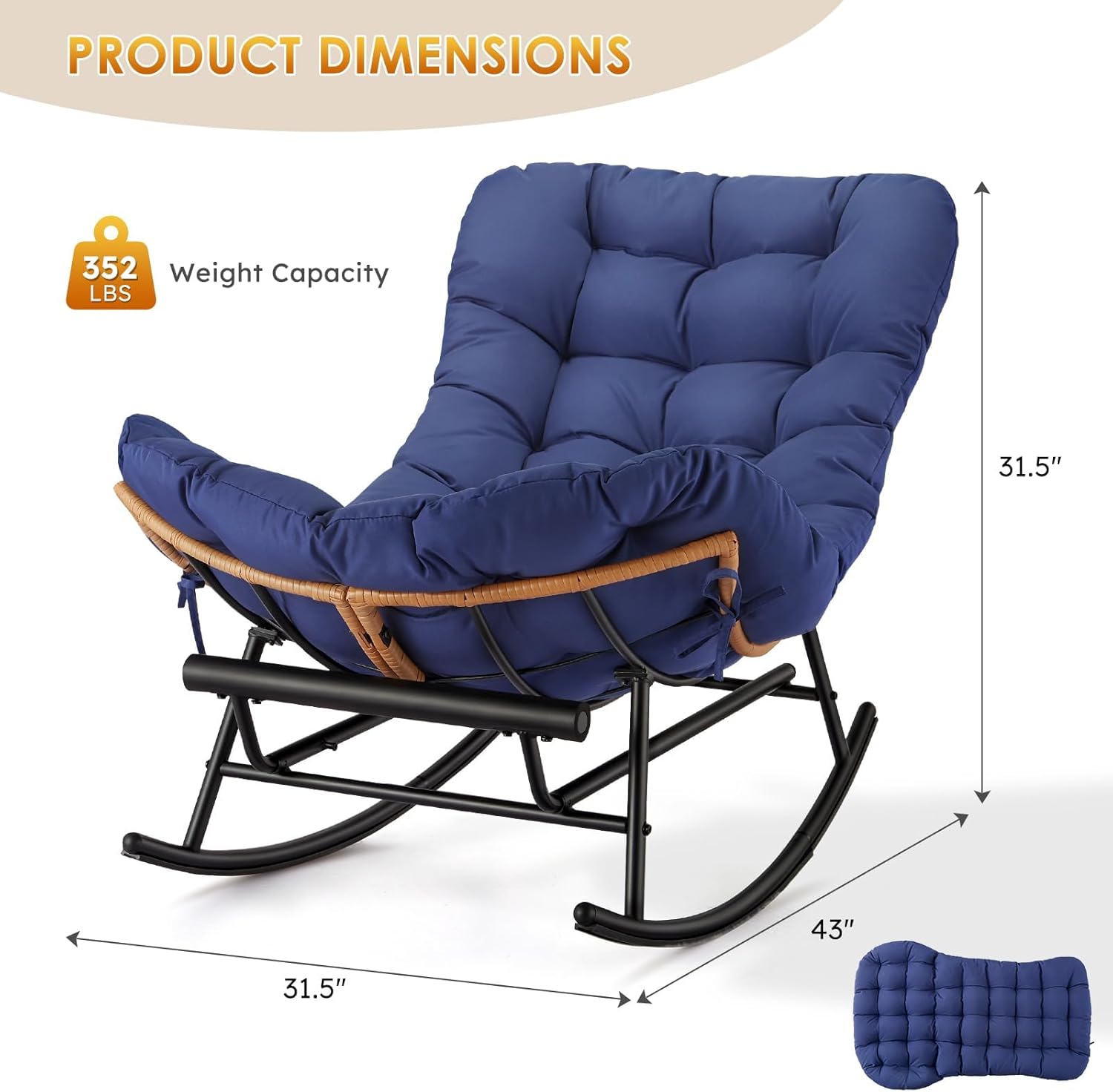 GarveeLife 89A7-4M5F8827 Patio-Chairs - View #3